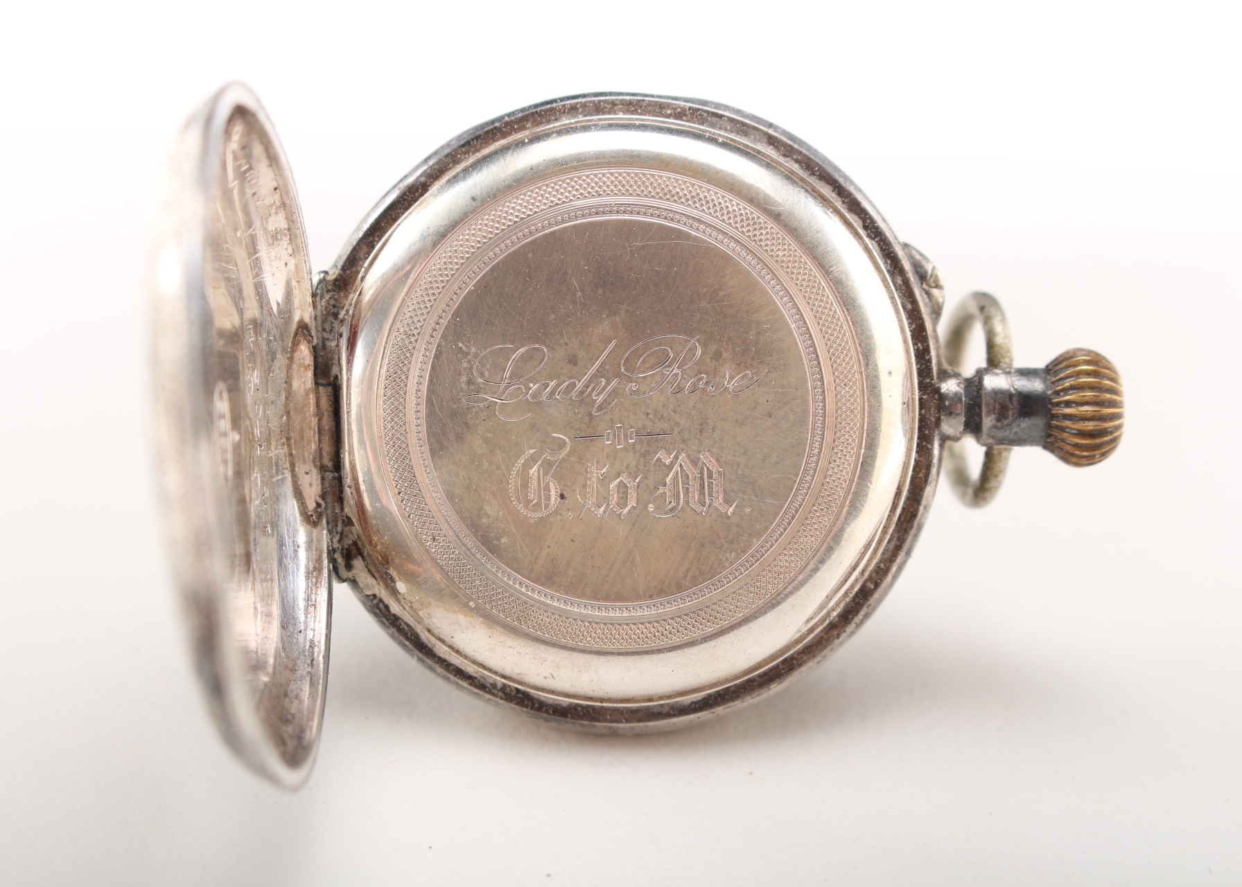 Sterling Silver Humbert "Lady Rose" Pocket Watch EBTH
