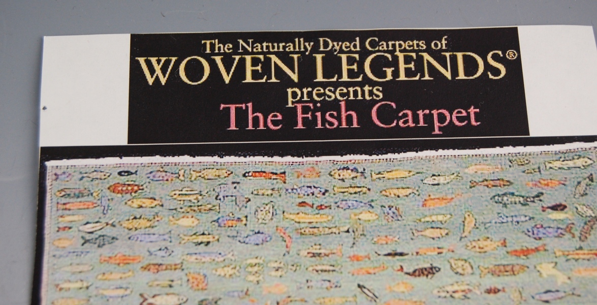 Woven Legends Fish Rug Featured in National Geographic Magazine | EBTH