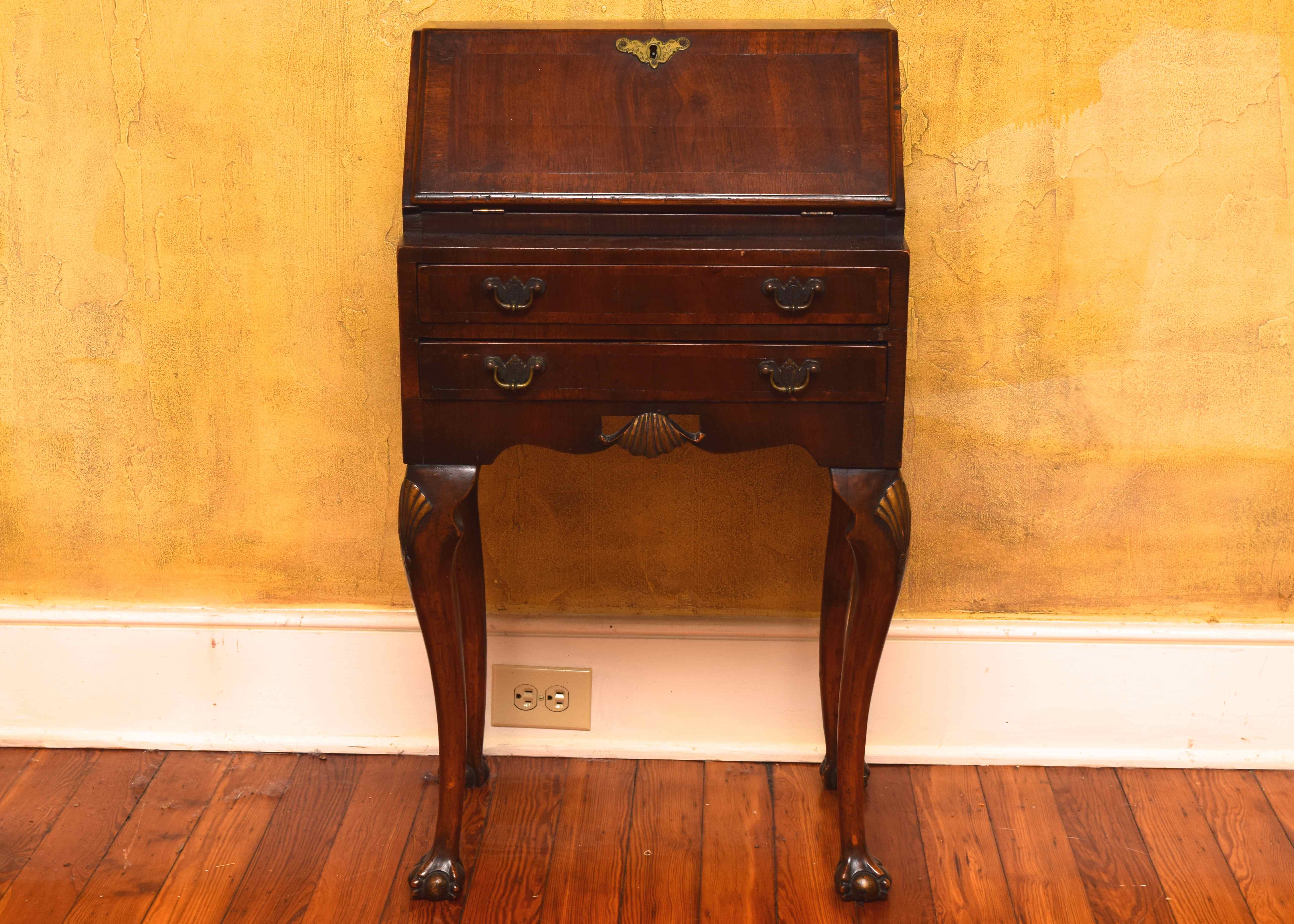 Ladies Antique Slant Top Writing Desk EBTH