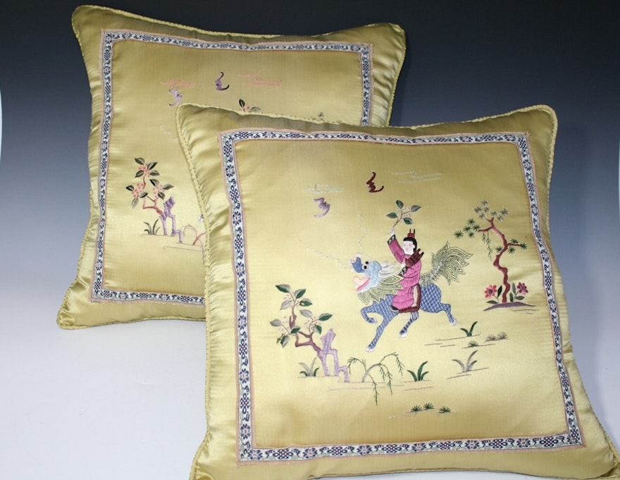 Asian Silk Pillows 29