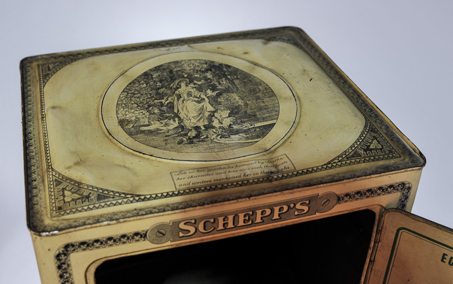 Antique Schepp's Tin Cake Box EBTH