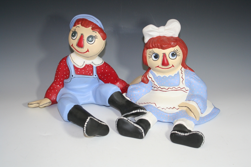 ceramic raggedy ann and andy