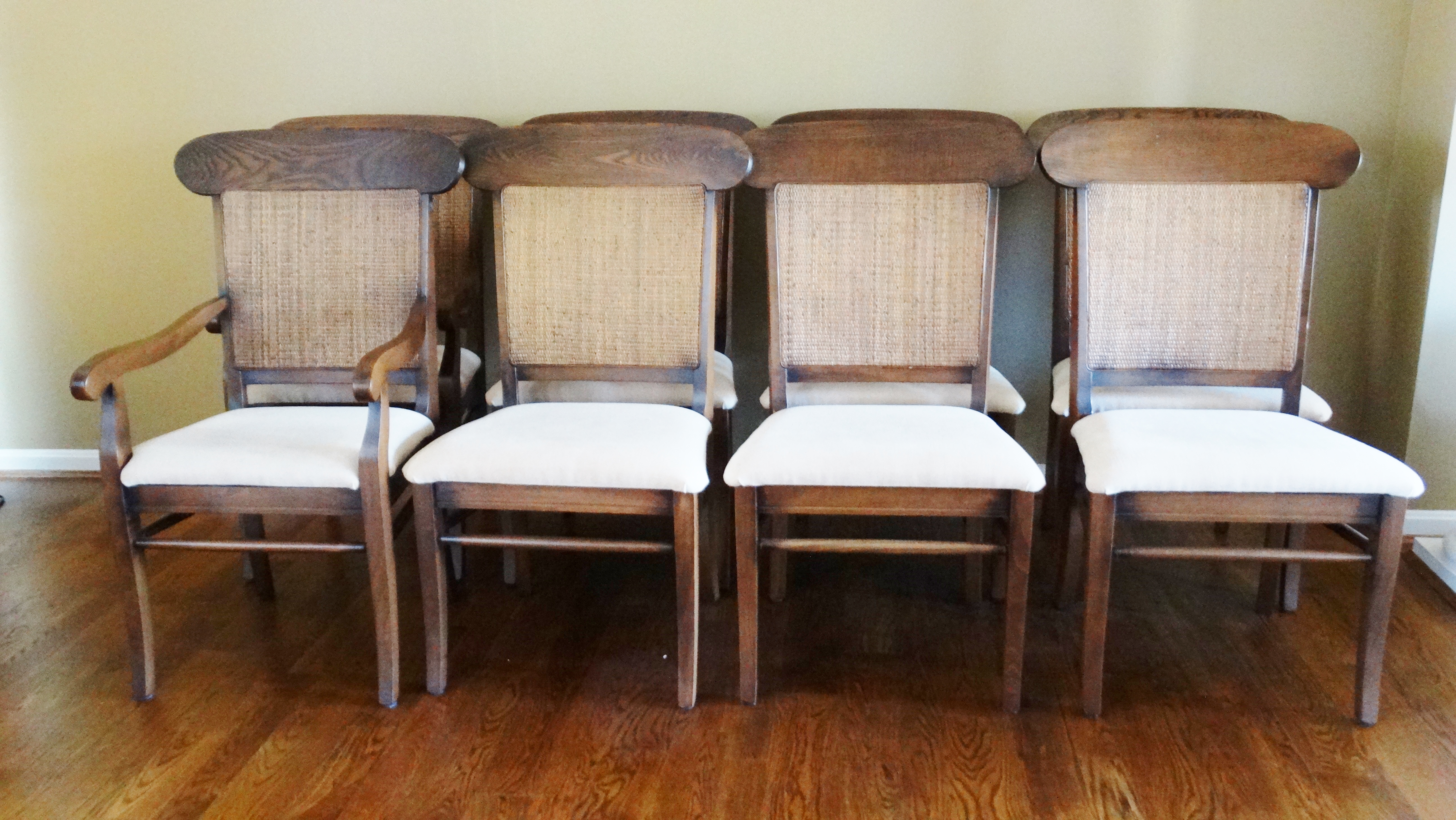 Group Of Eight Arhaus Dining Chairs