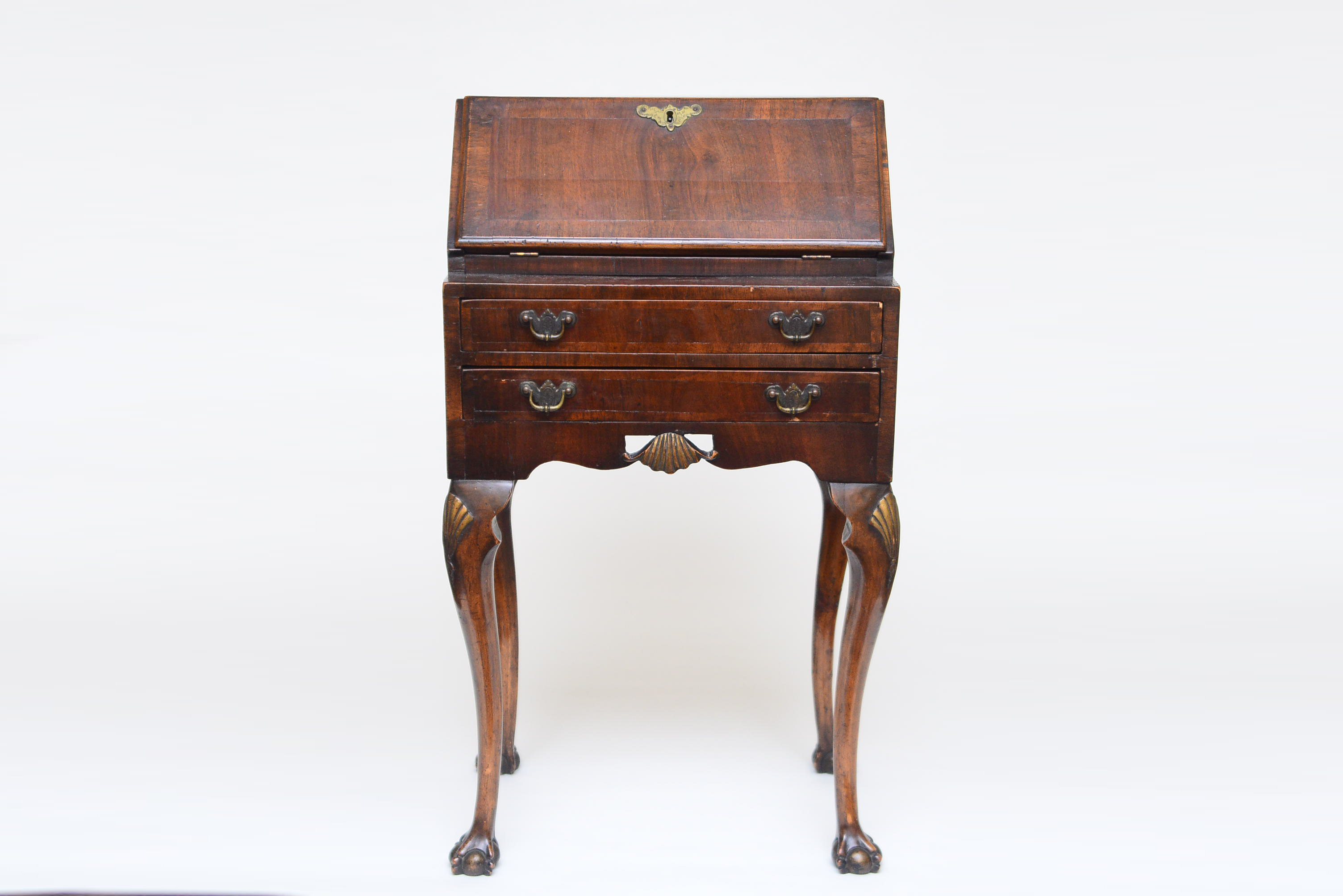 Ladies Antique Slant Top Writing Desk Ebth