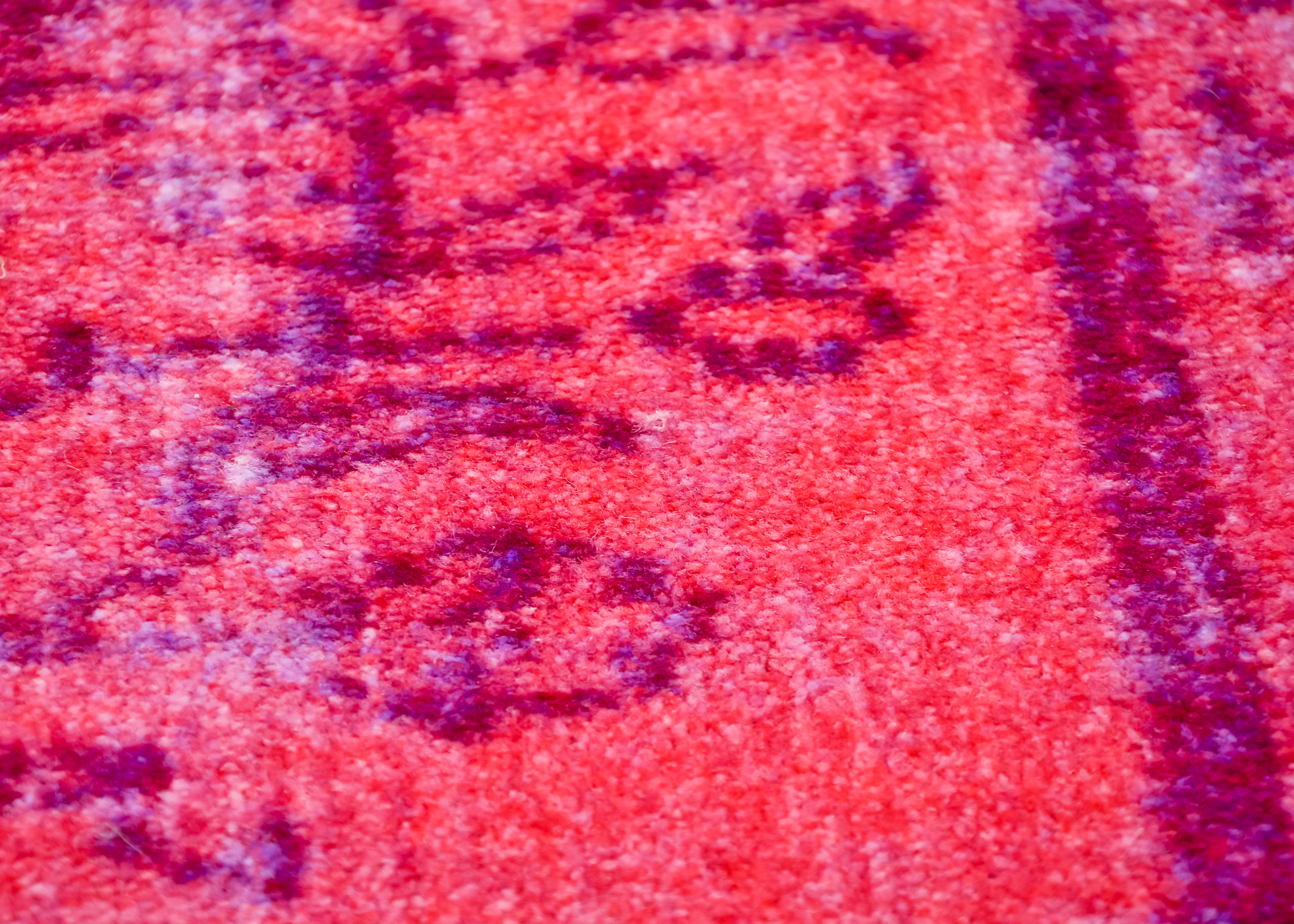 Nuloom Overdyed Magenta Vintage Style Area Rug EBTH