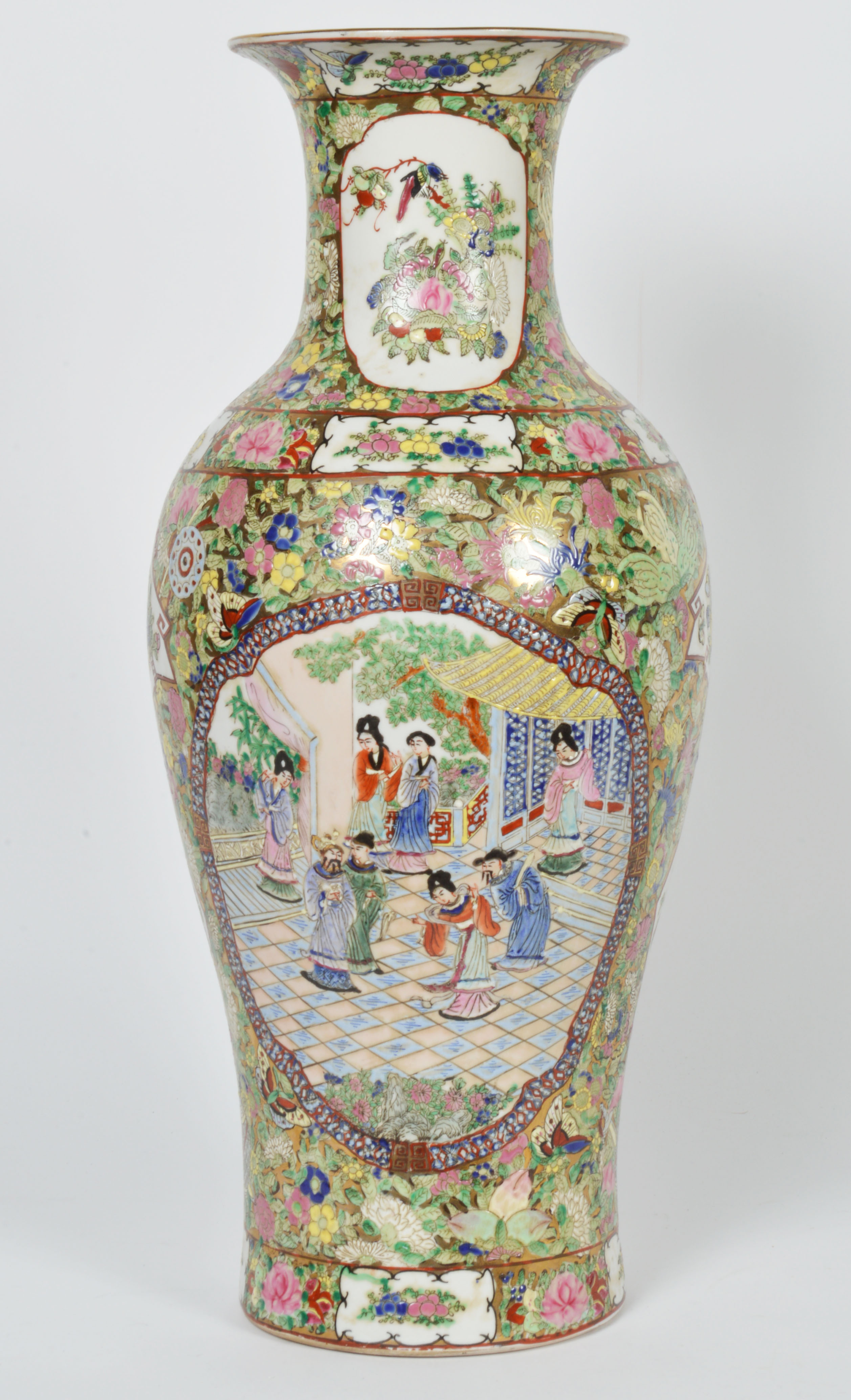Tall Oriental Porcelain Vase EBTH