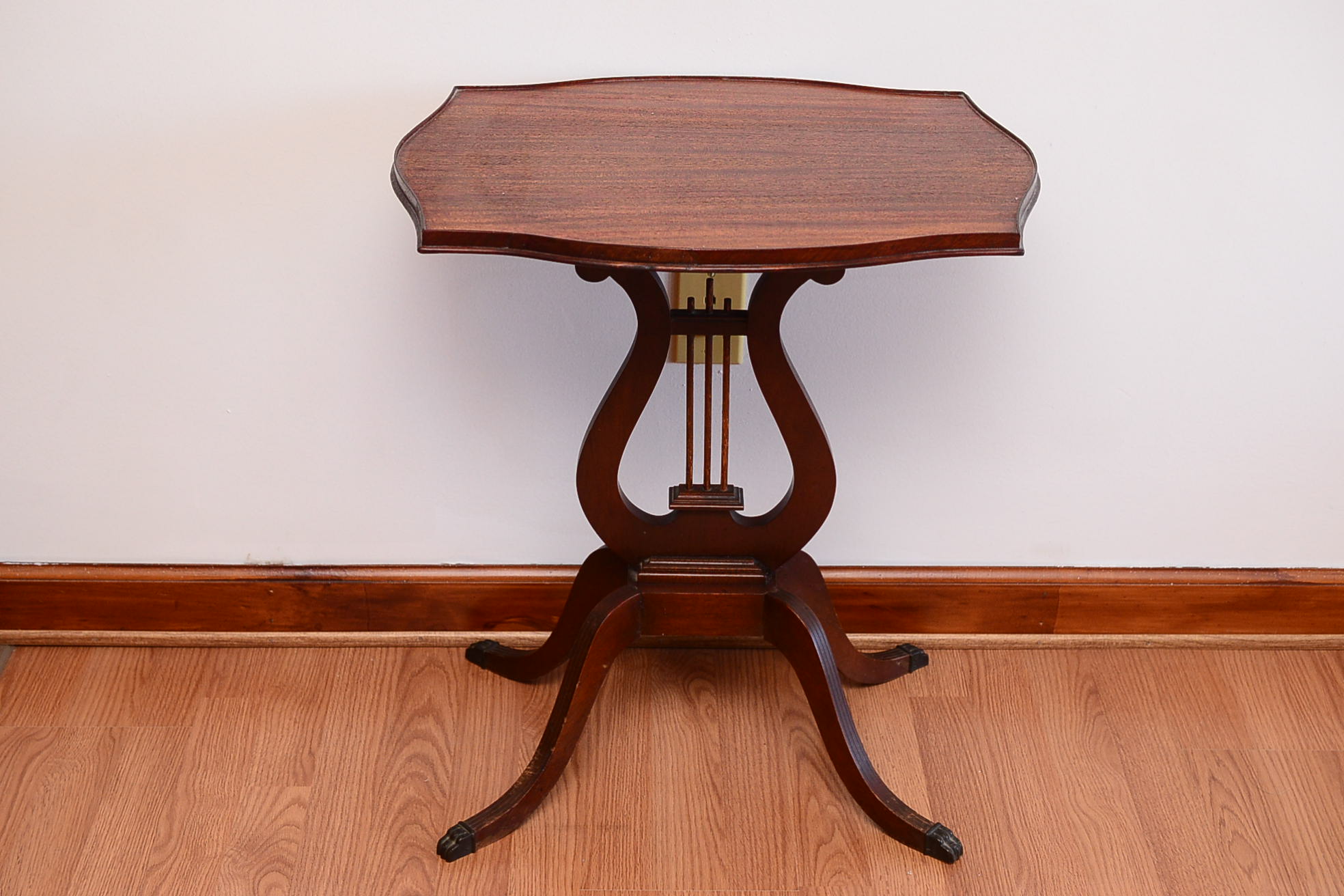 Duncan Phyfe Style Mahogany Side Table EBTH