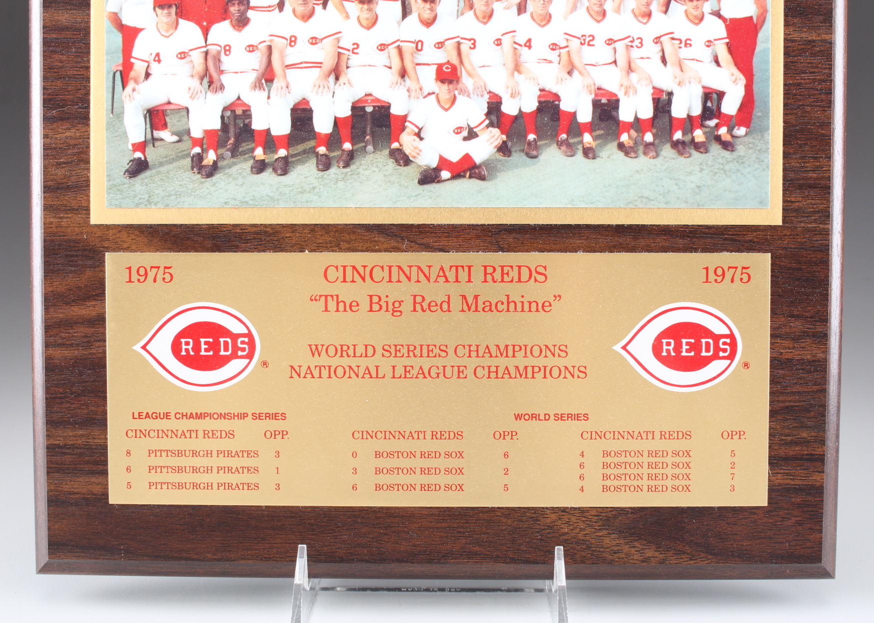 1975 Cincinnati Reds Team Photo Plaque | EBTH