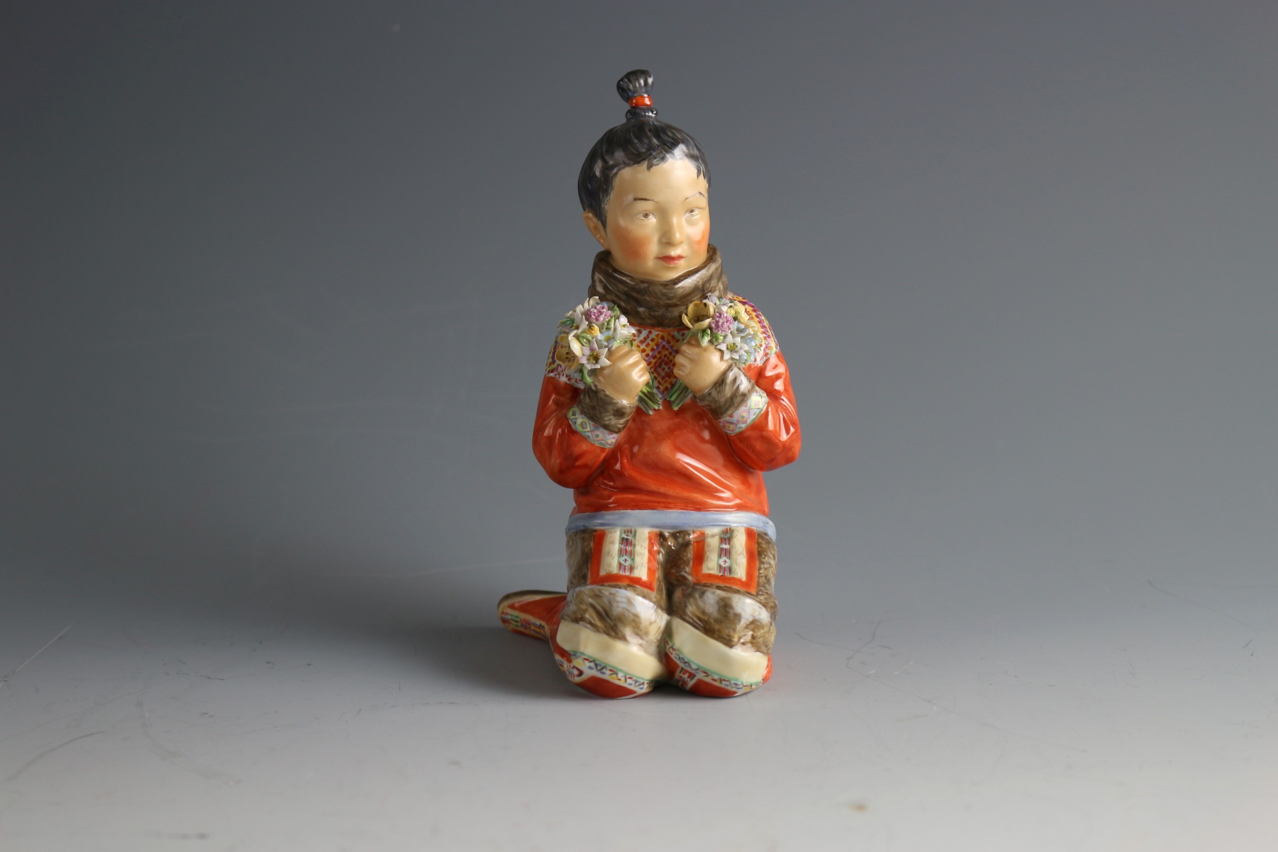 Royal Copenhagen Figurine Greenland Girl #12415 | EBTH