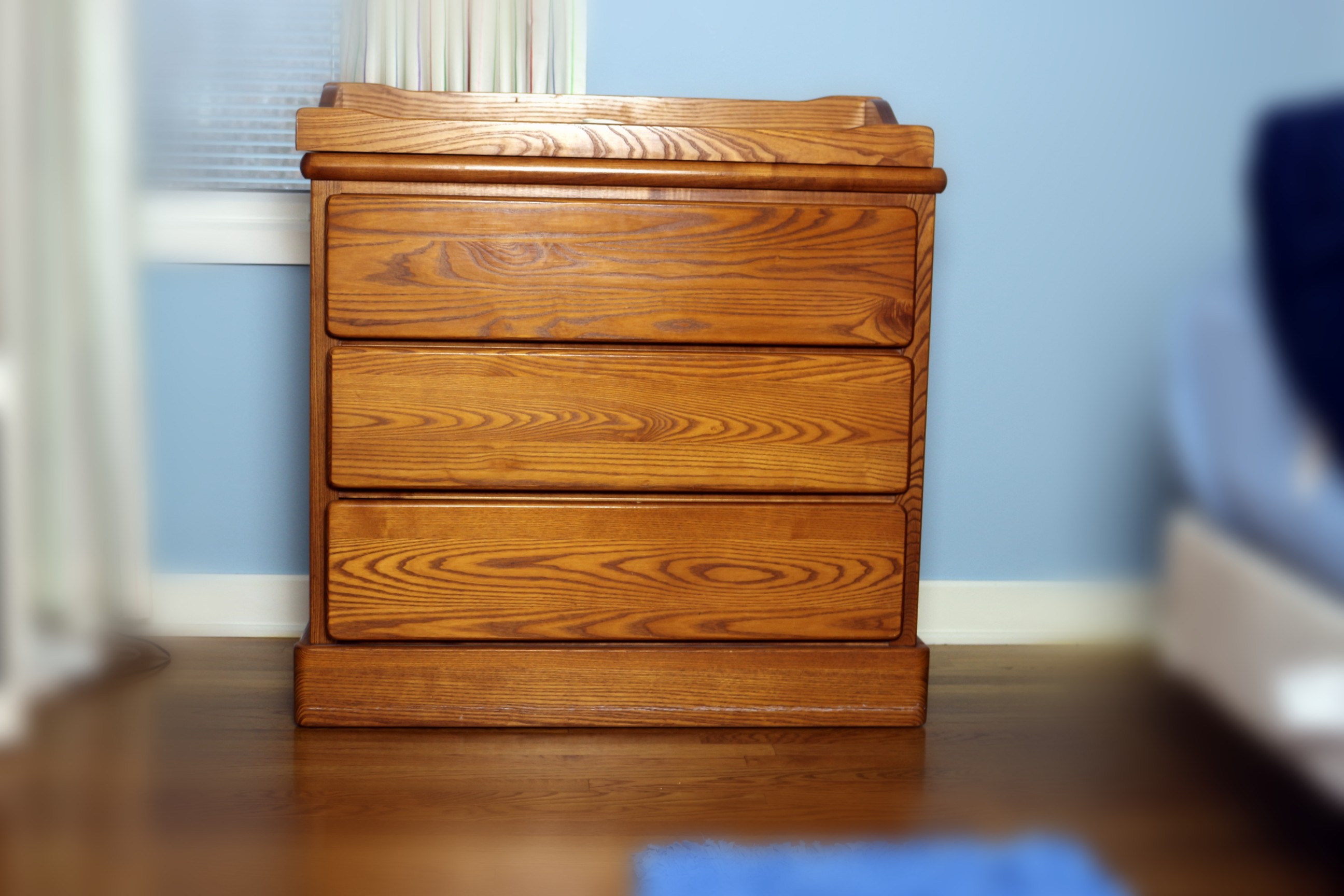 Three Drawer Oak Baby Changing Table EBTH