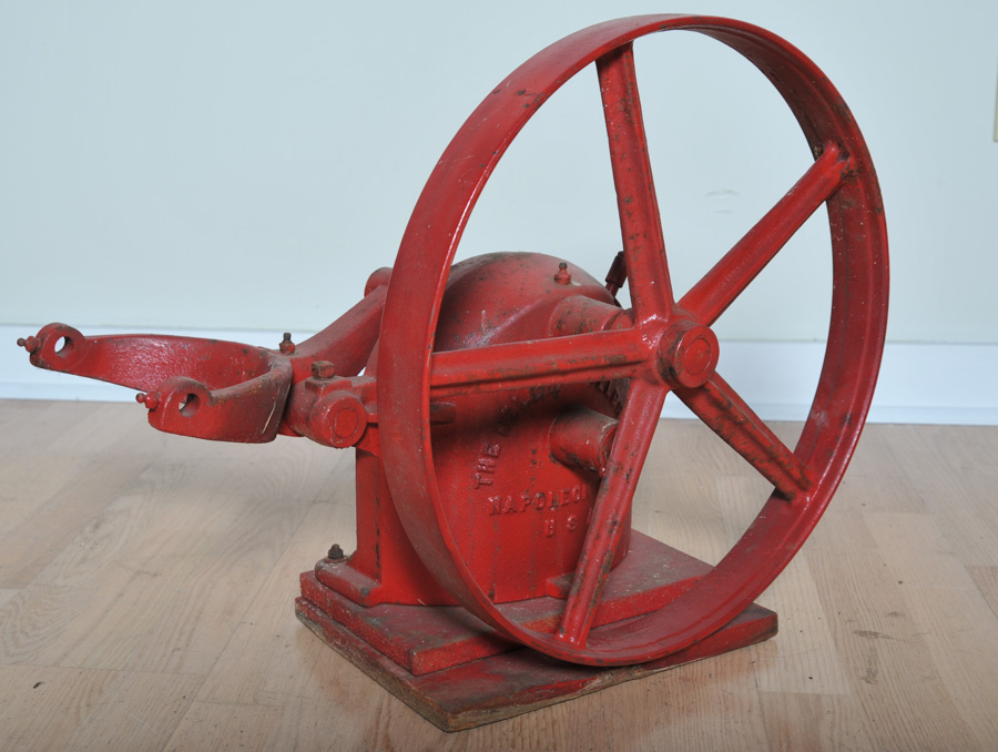 HellerAller Windmill Pump Jack and Wood Pulleys EBTH