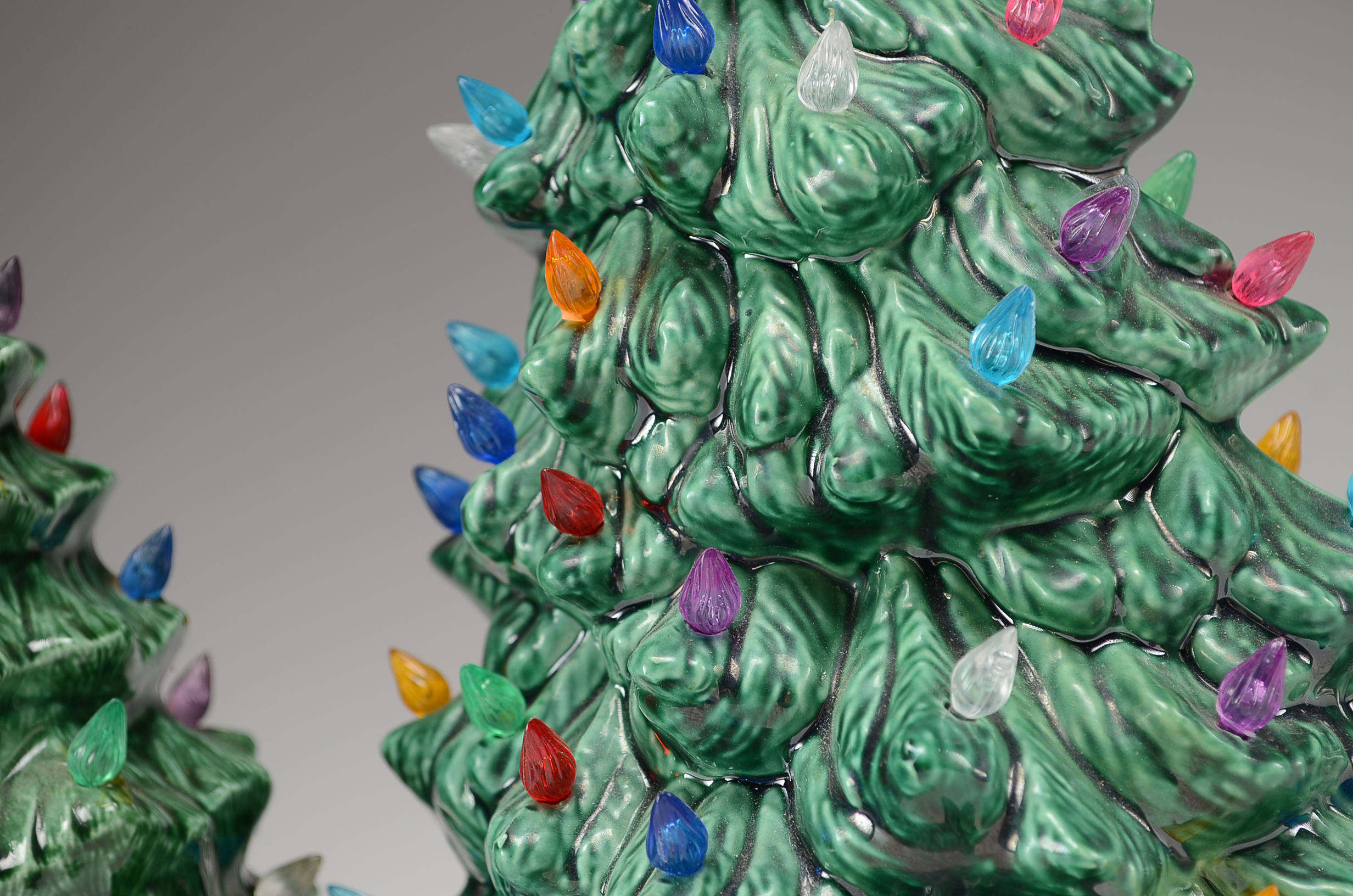 Three Ceramic Christmas Trees EBTH
