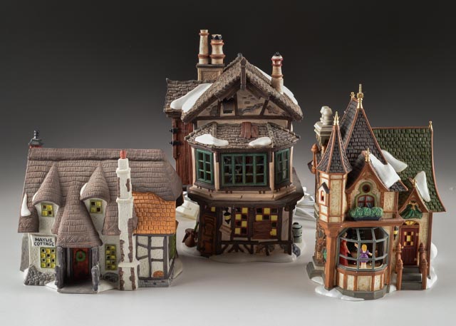 Three Dept. 56 "Dickens' Village Series" Holiday Buildings | EBTH