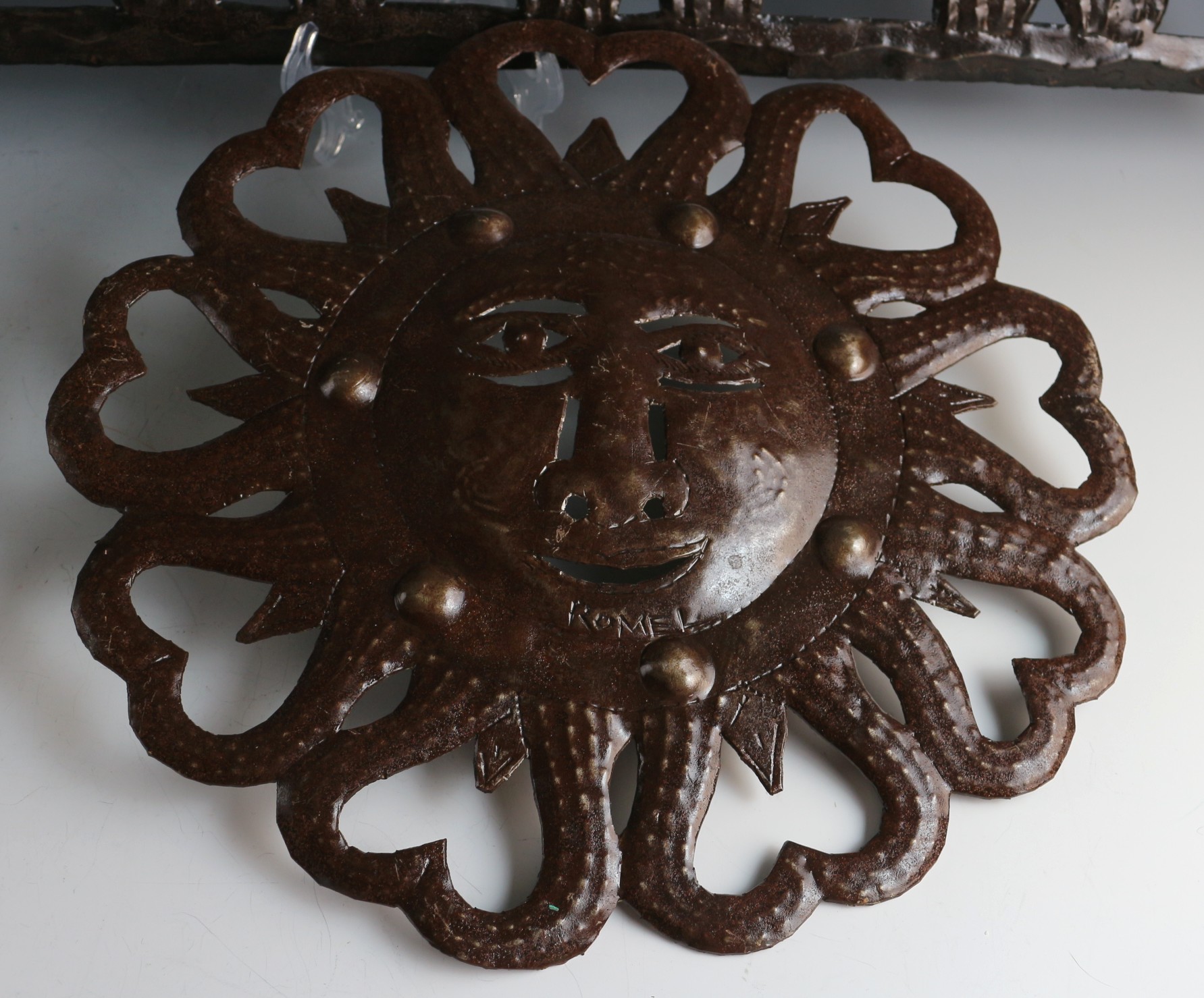 Hammered Metal Wall Art Trio EBTH