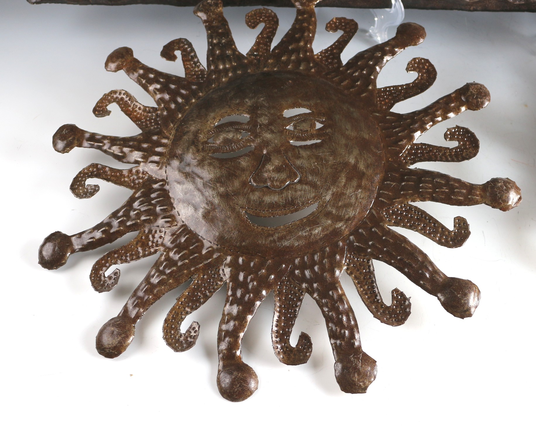 Hammered Metal Wall Art Trio EBTH