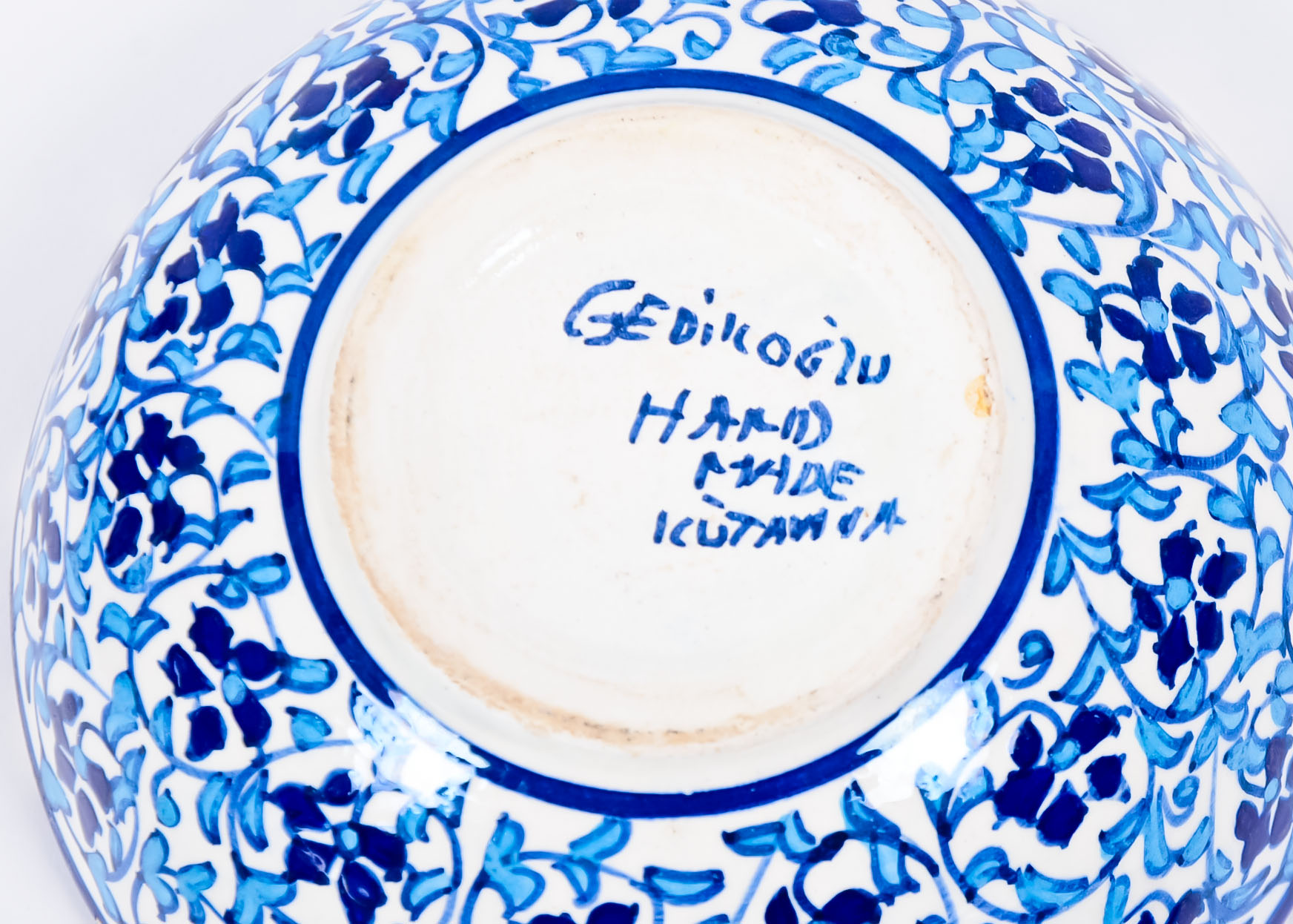 Collection of Blue and White Handmade Turkish Bowls | EBTH