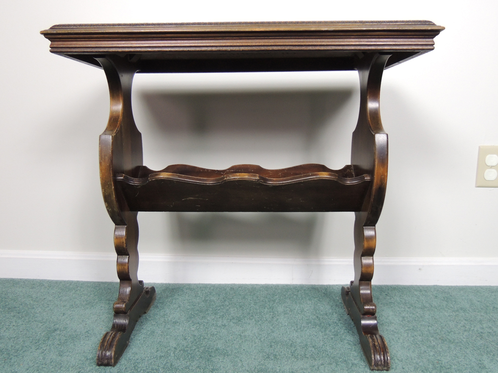 Antique Mahogany Book Stand Side Table EBTH