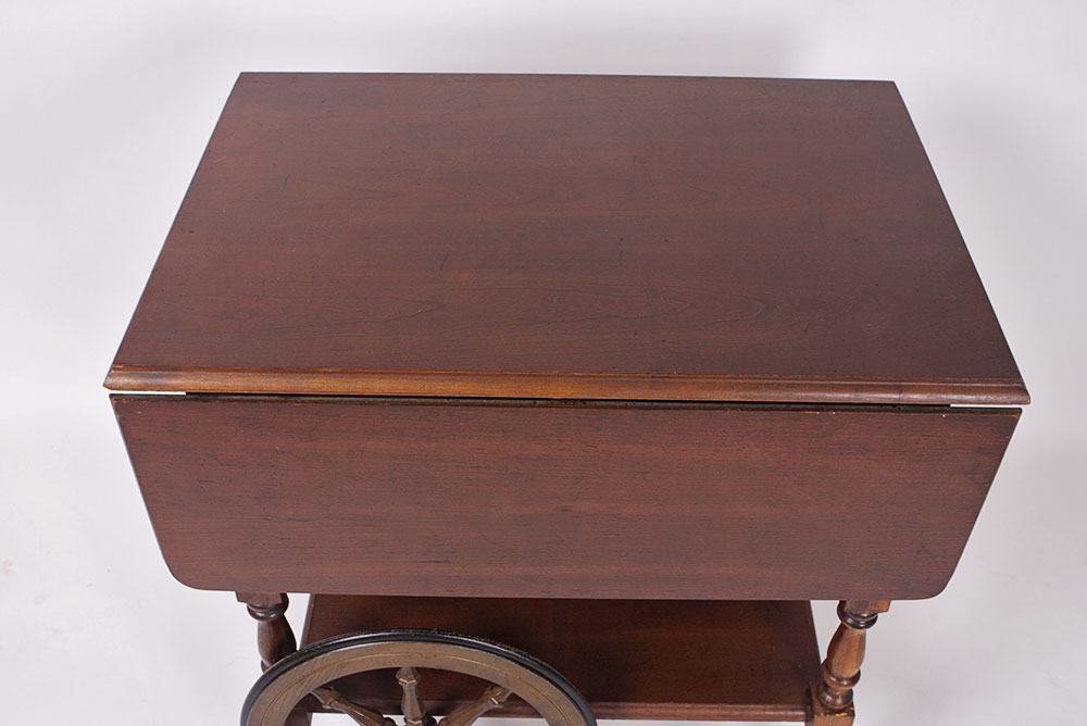 Vintage Wooden Tea Cart on Casters EBTH