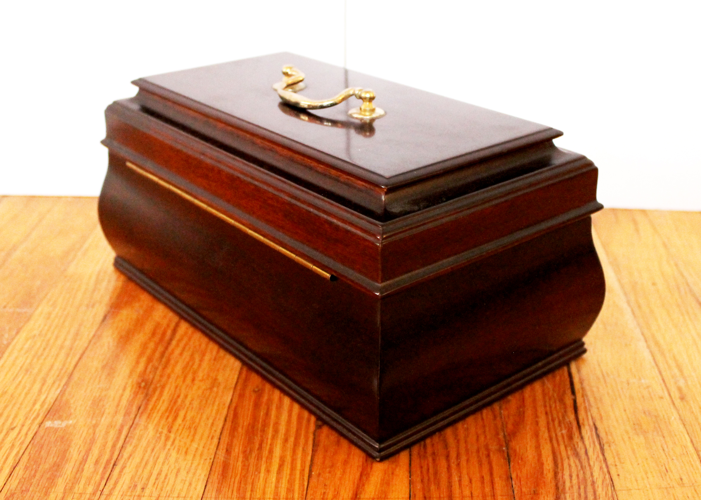 Bombay Company Mahogany Jewelry Chest and Book Style Storage Box EBTH