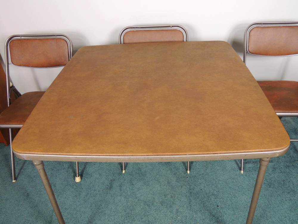 Samsonite Folding Card Table and Chairs EBTH