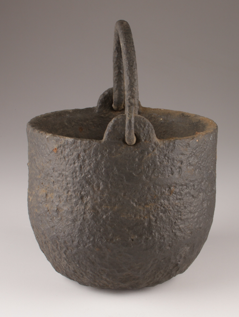 Antique Cast Iron Crucible with Handle EBTH