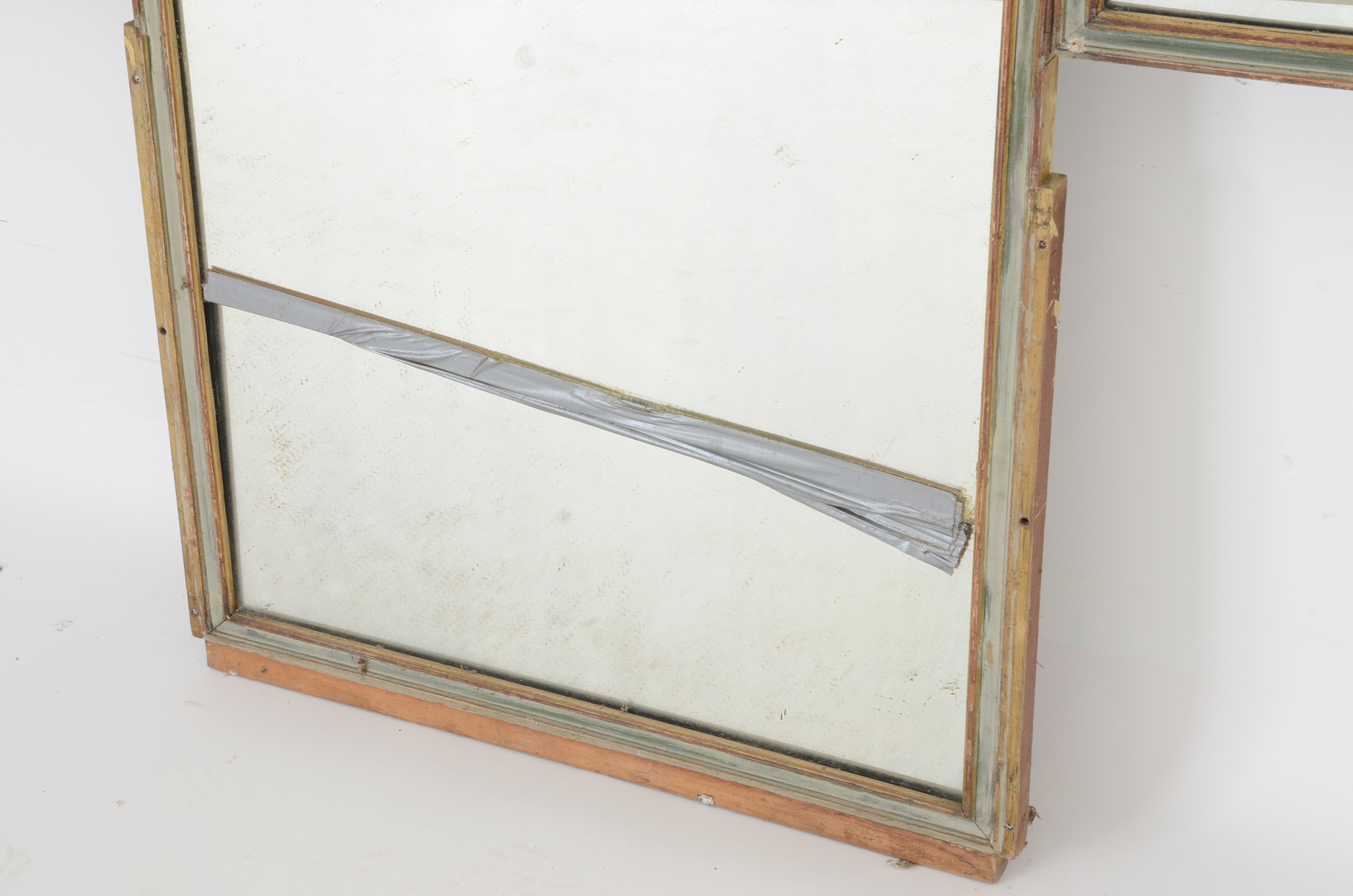 Carved Vanity Mirror with Hinged Sides EBTH