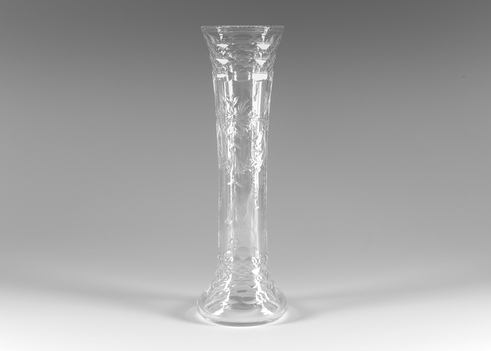Tall Glass Vase EBTH