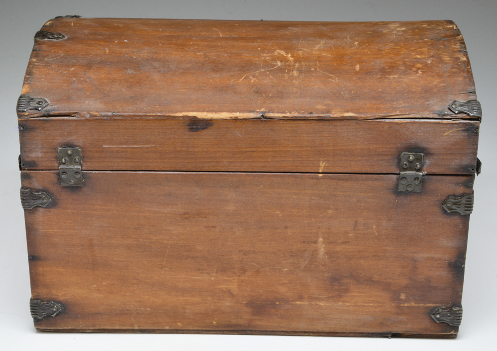 Turn of the Century Wooden Doll Chest EBTH