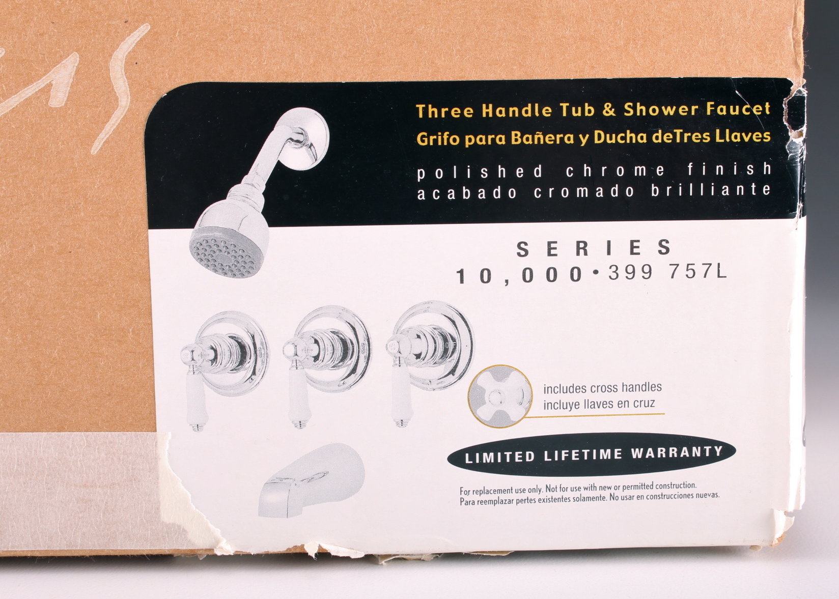 Pegasus Three Handle Tub and Shower Faucet EBTH