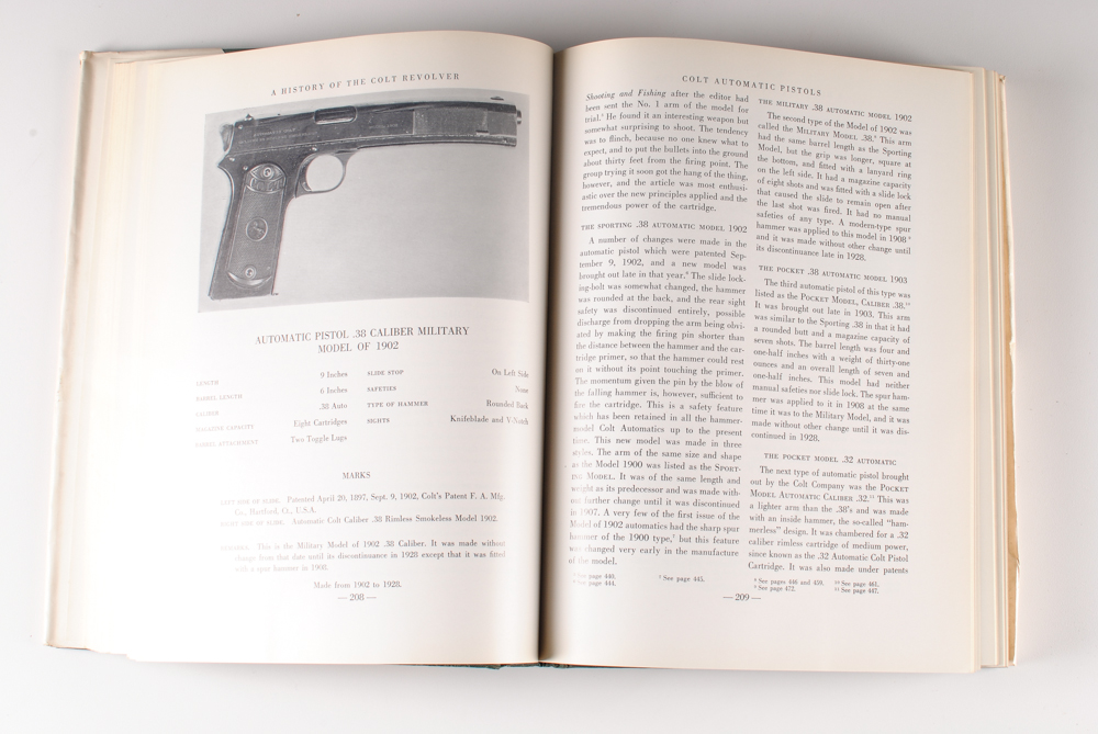 1940 Hardcover Book "A History of The Colt Revolver" EBTH