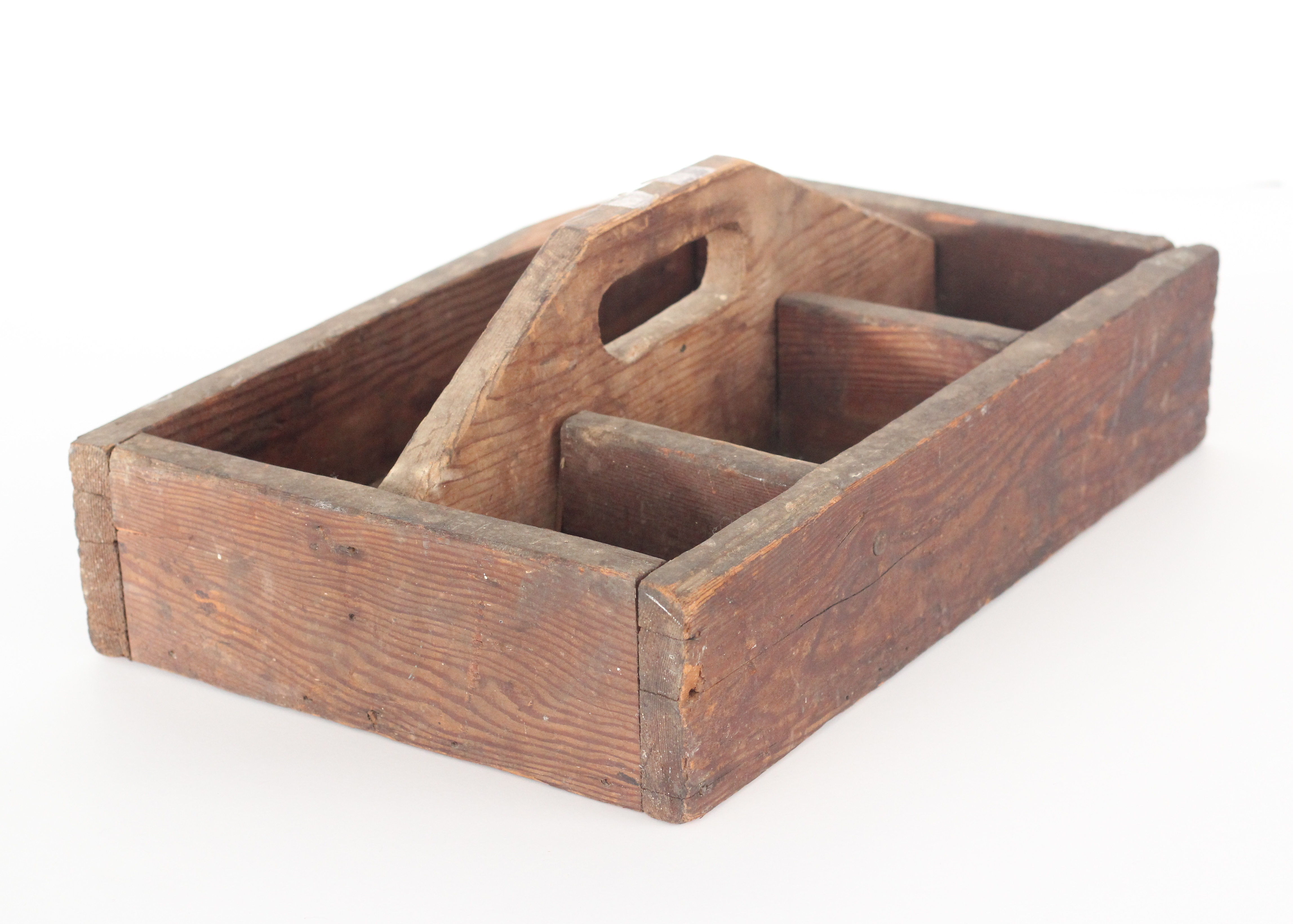 Antique Wood Tool Caddy Ebth