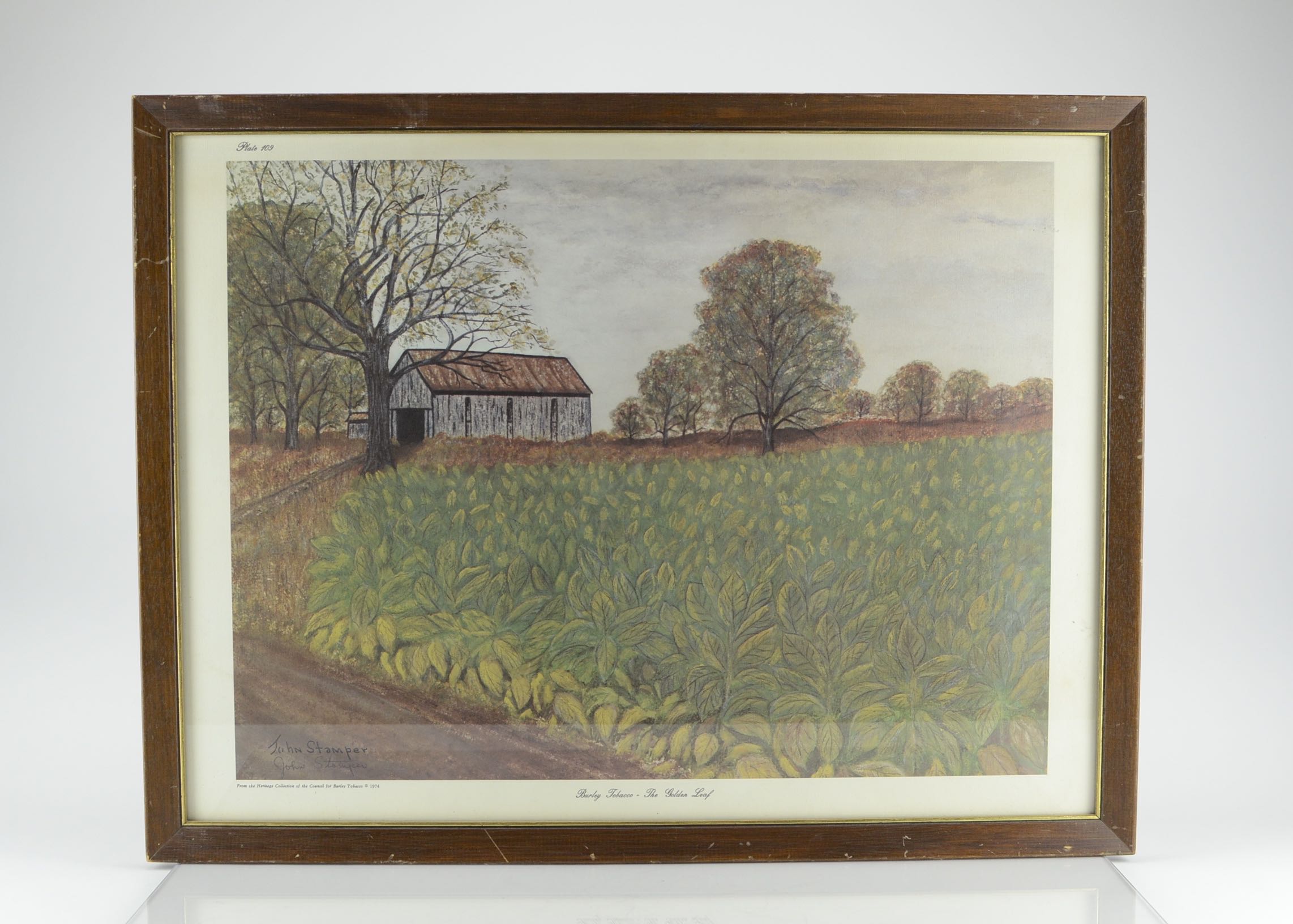 John Stamper Burley Tobacco Lithograph EBTH
