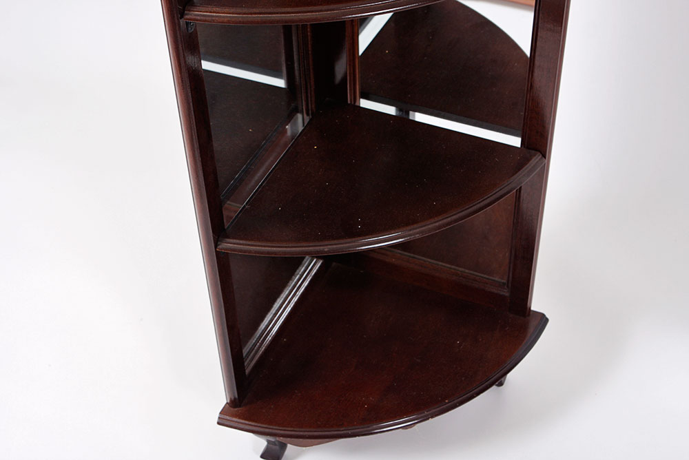 Cherry Wood Corner Shelf EBTH