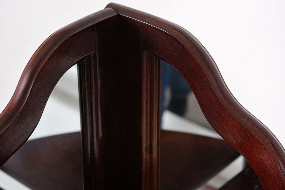 Cherry Wood Corner Shelf EBTH