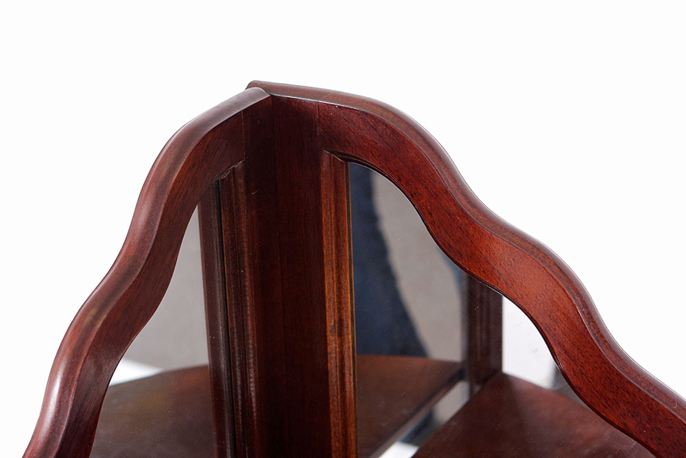 Cherry Wood Corner Shelf EBTH