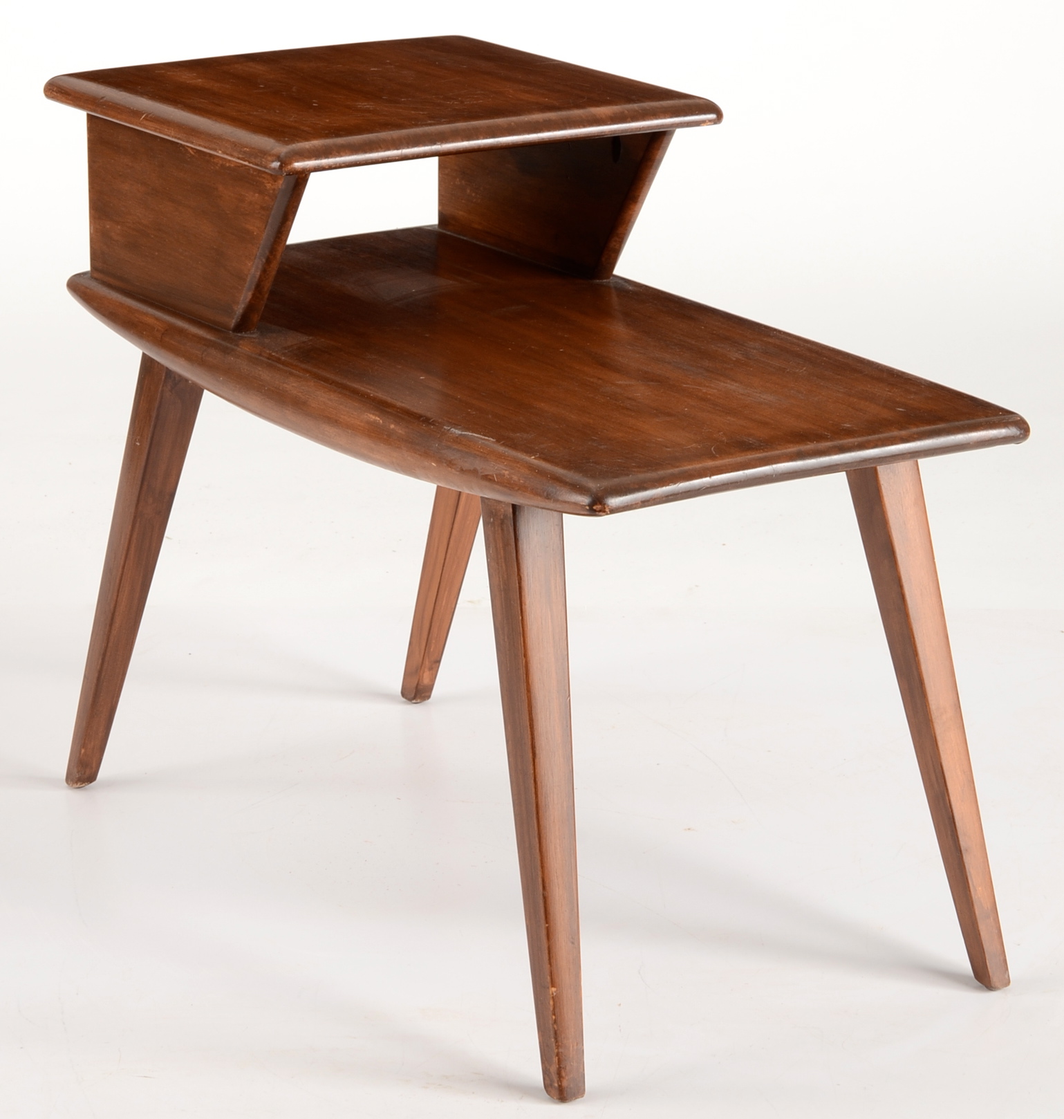 Pair of Heywood Wakefield Step End Tables EBTH