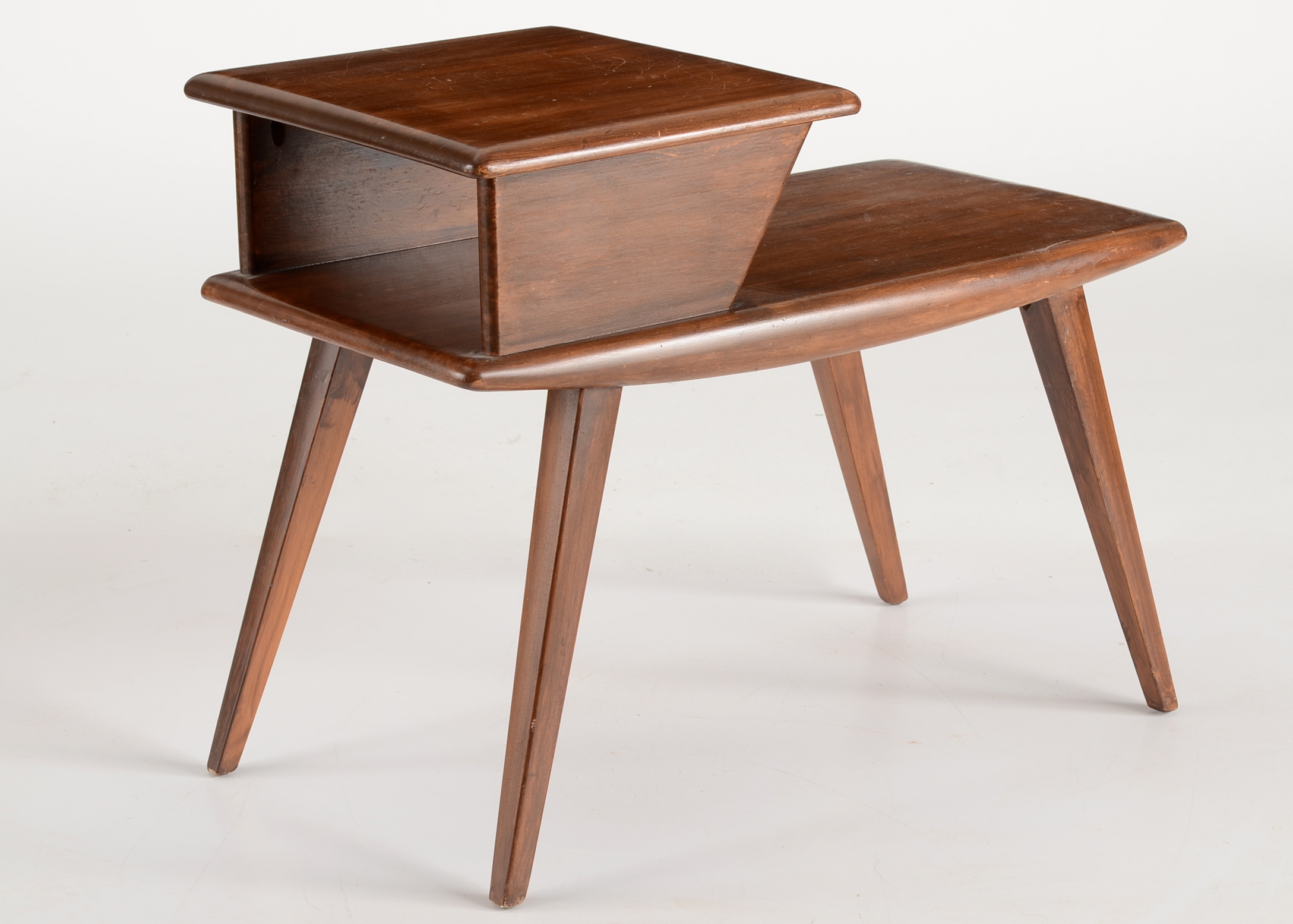 Pair of Heywood Wakefield Step End Tables EBTH