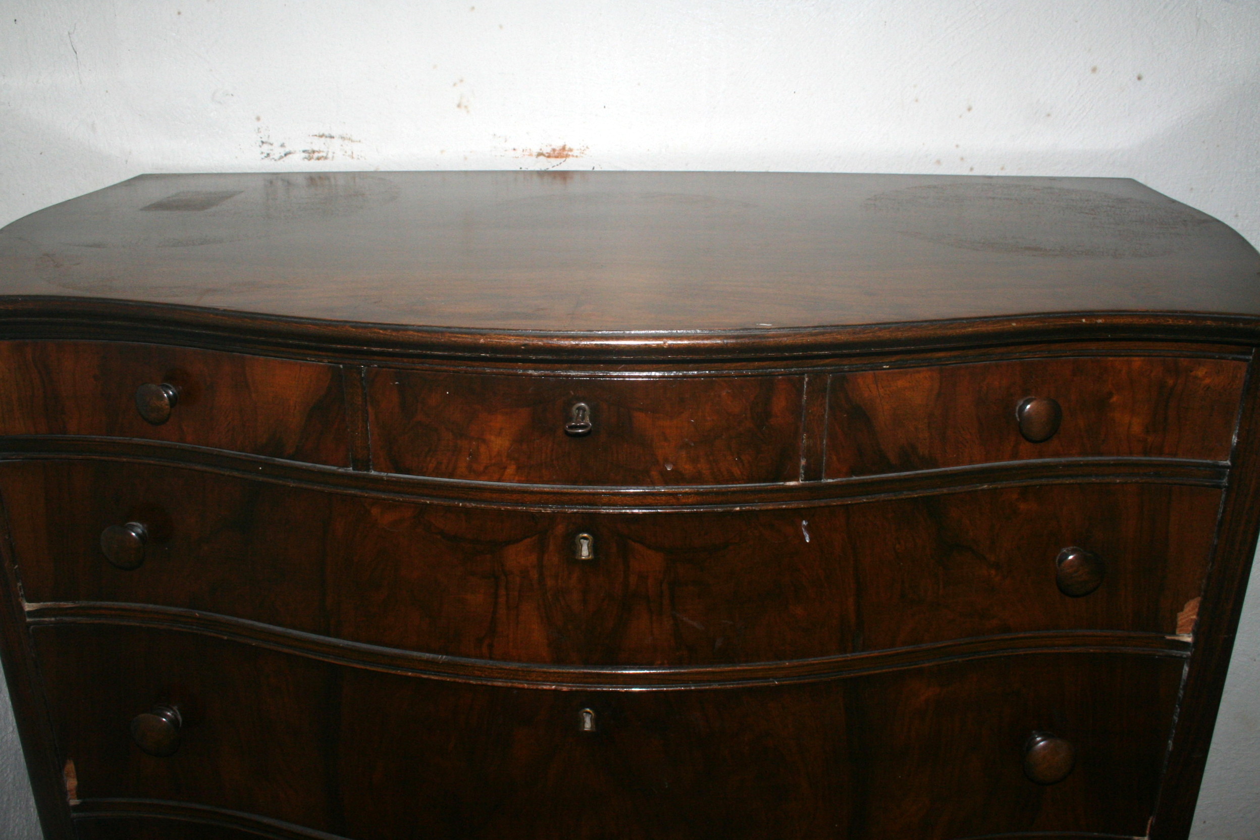 Antique Mahogany Veneer Dresser EBTH