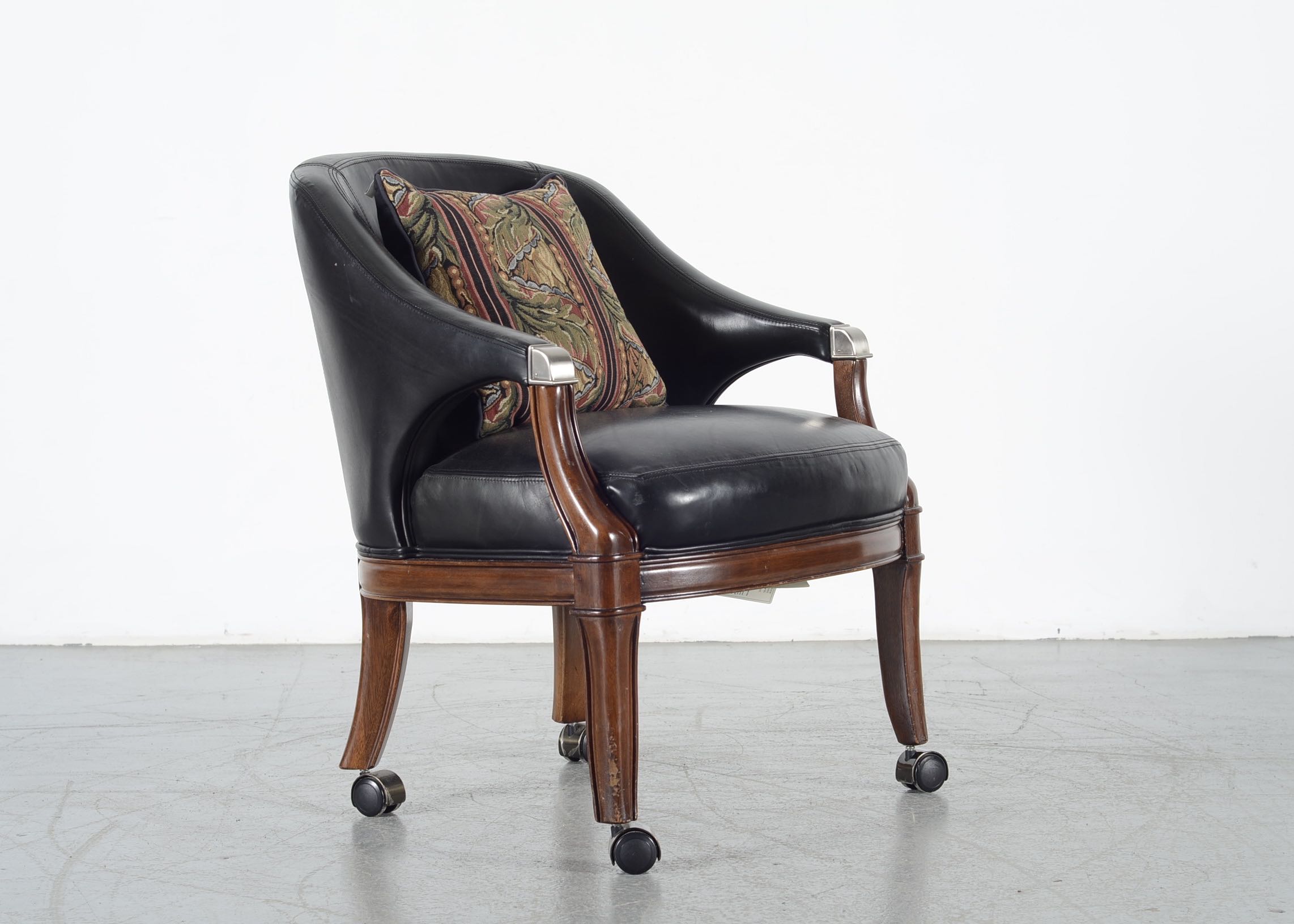 Thomasville Black Leather Chair EBTH