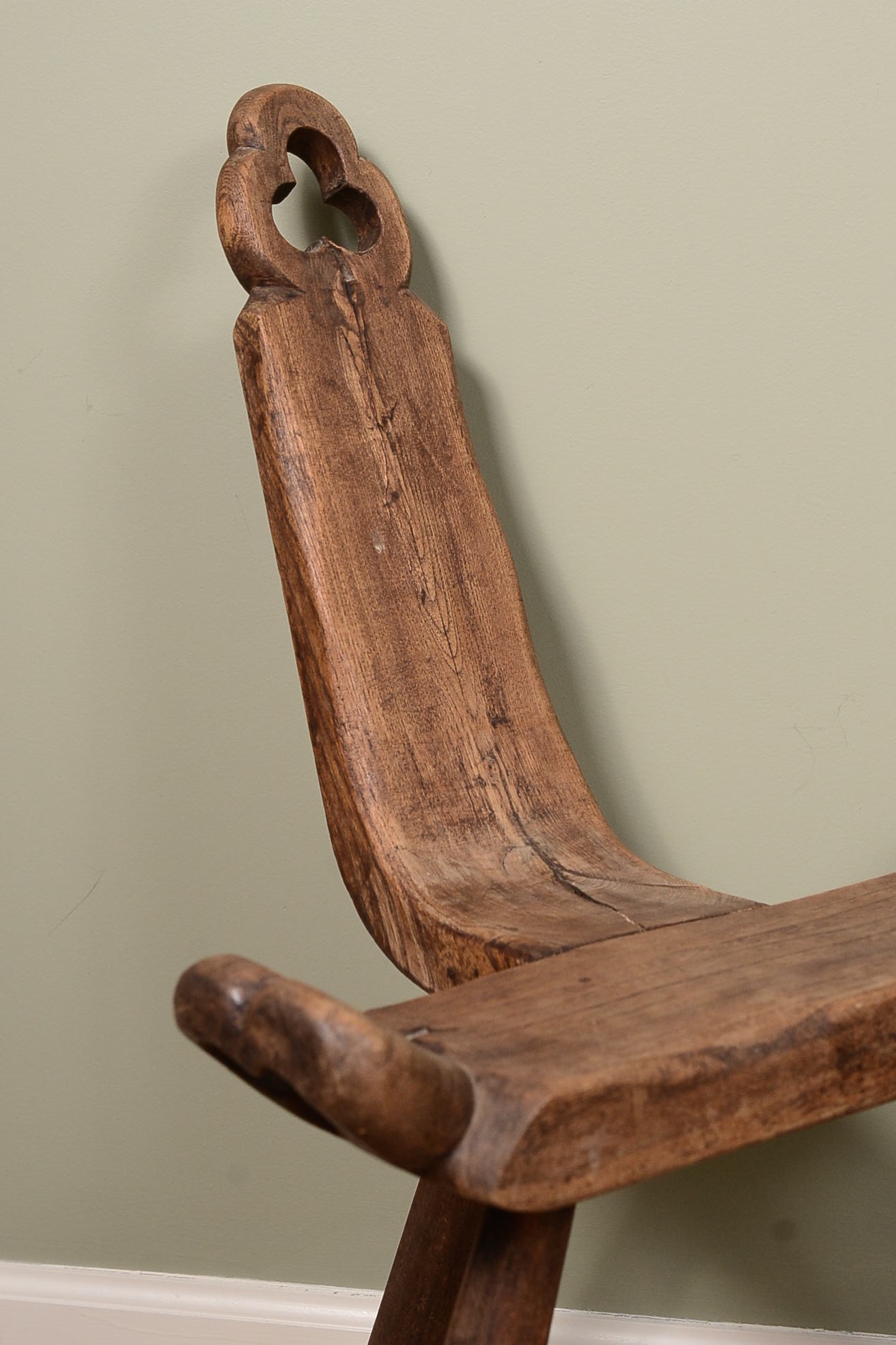 Antique Primitive Birthing Stool EBTH