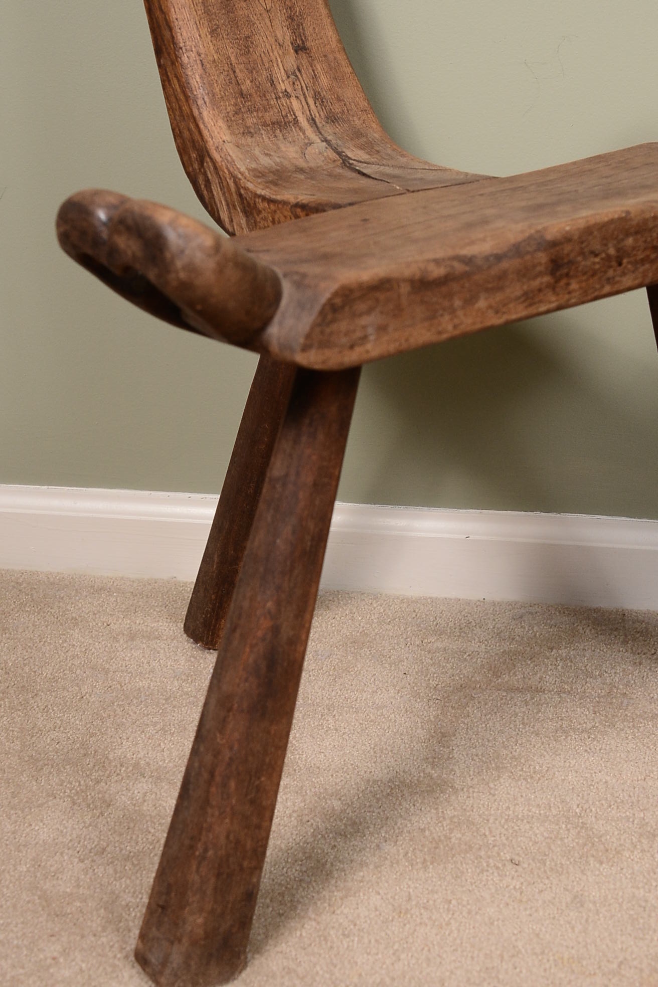 Antique Primitive Birthing Stool EBTH