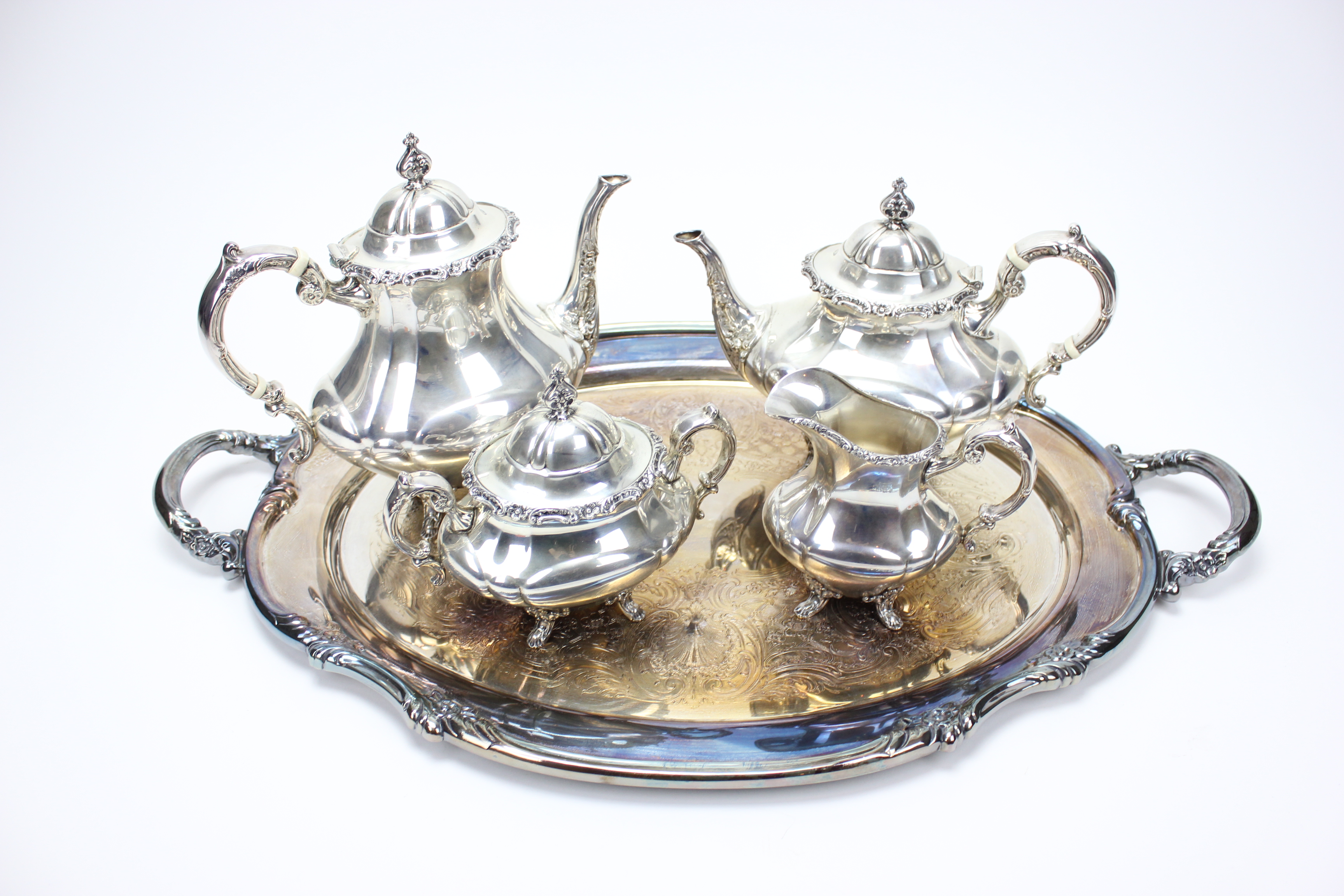 Sterling Silver Coffee and Tea Service Set by Reed and Barton EBTH