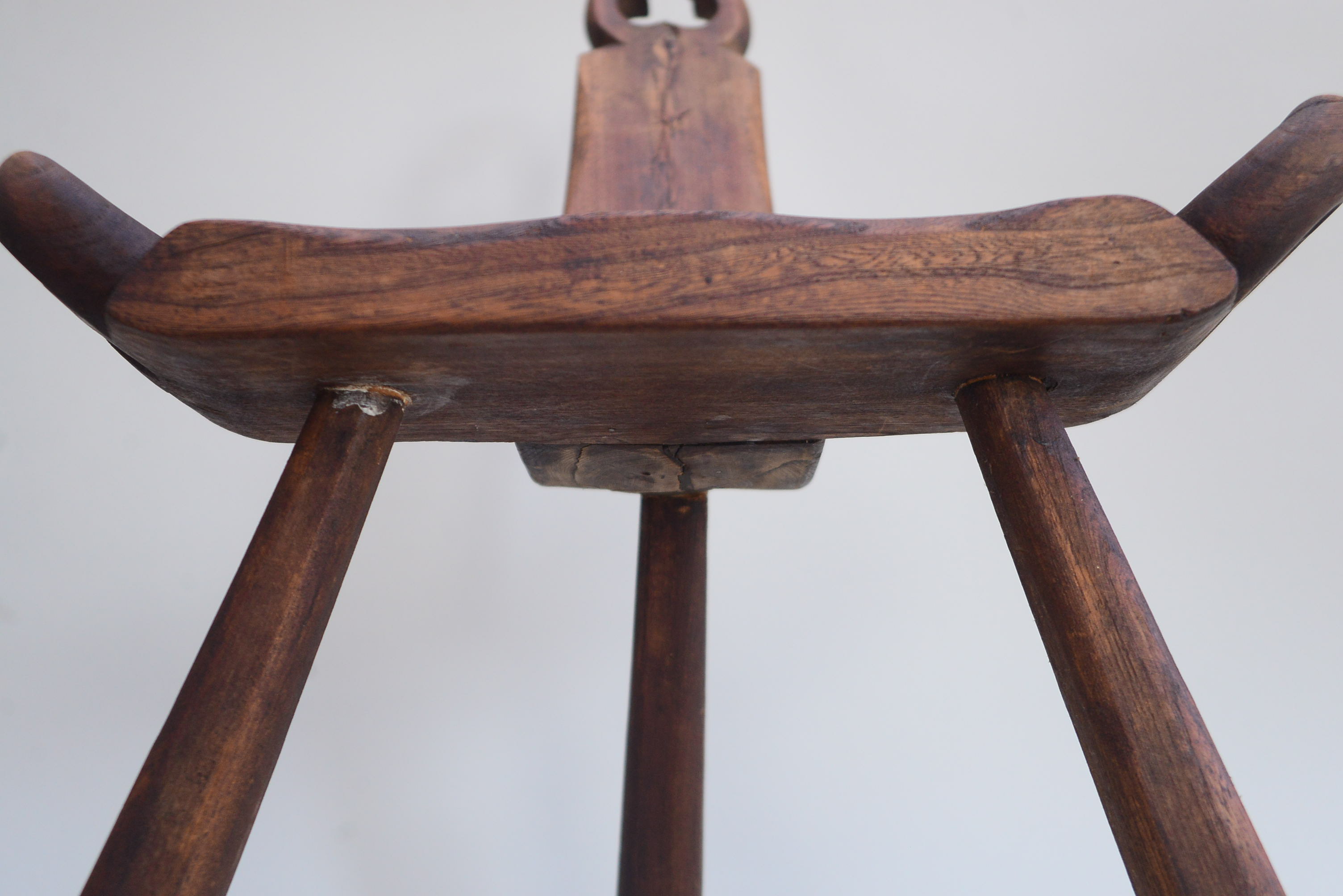 Antique Primitive Birthing Stool EBTH