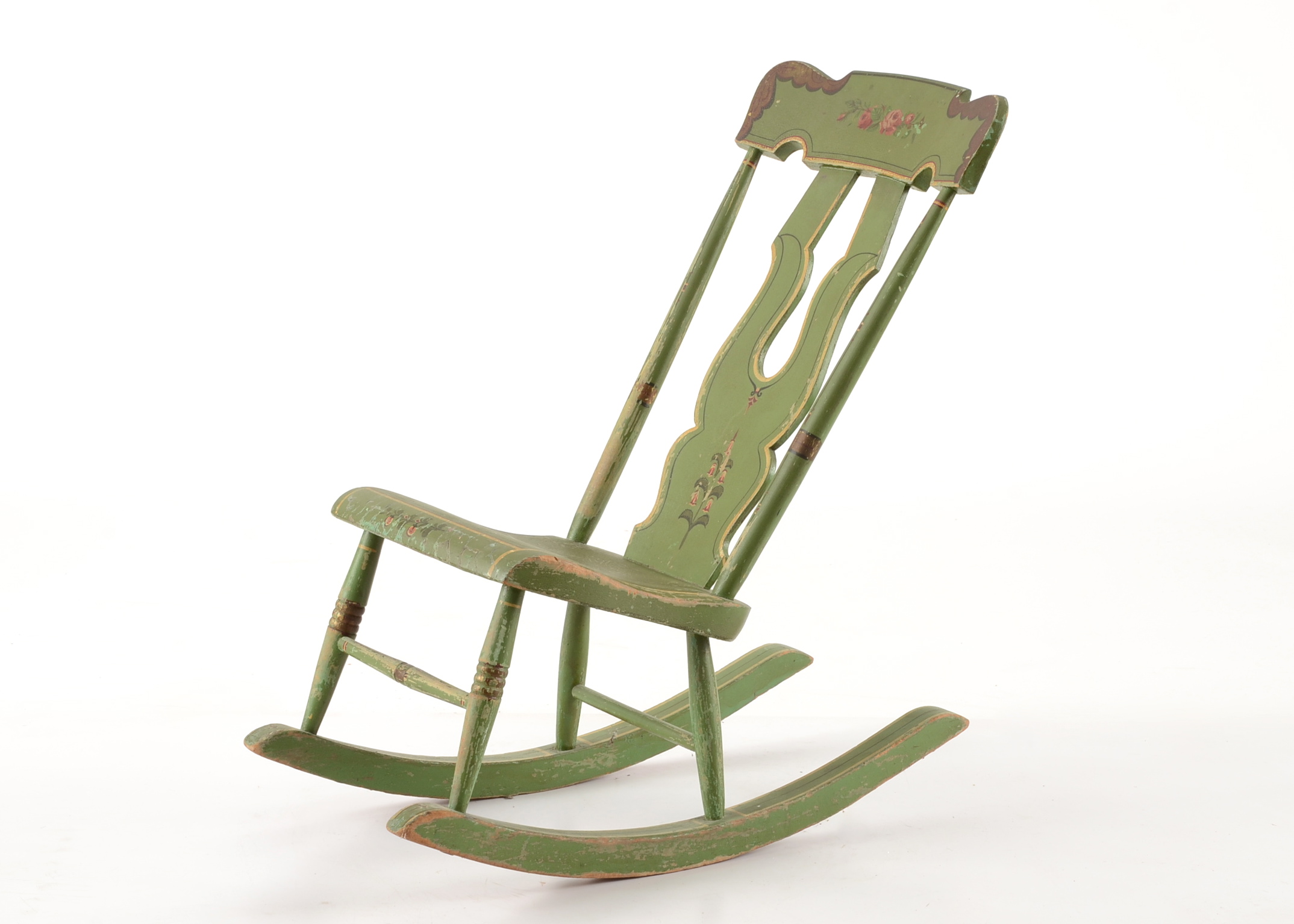 Antique Armless Rocking Chair  Antique Furniture