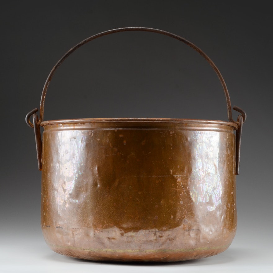 Vintage Large Copper Bucket