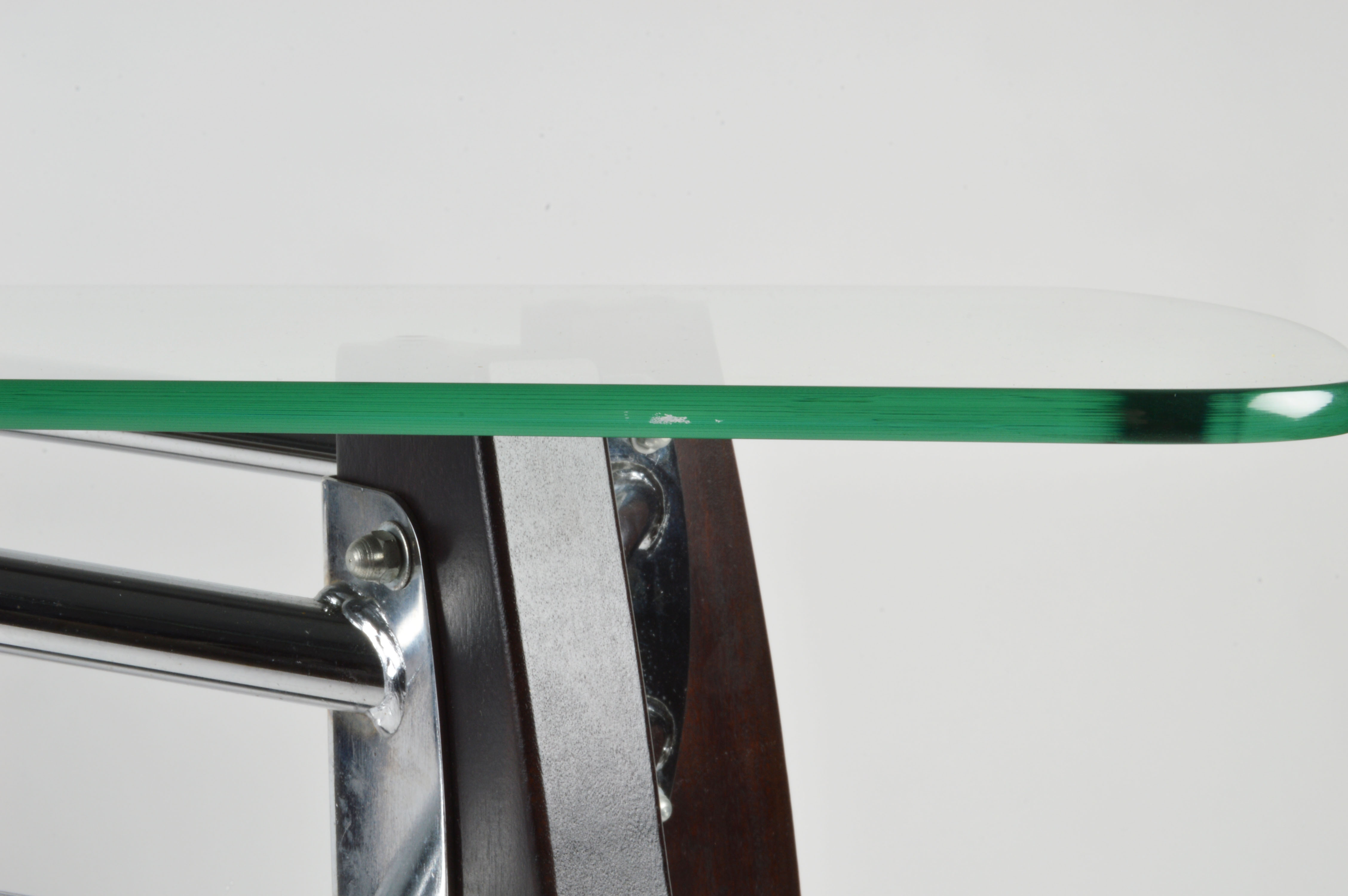 Contemporary Glass Top Sofa Table EBTH