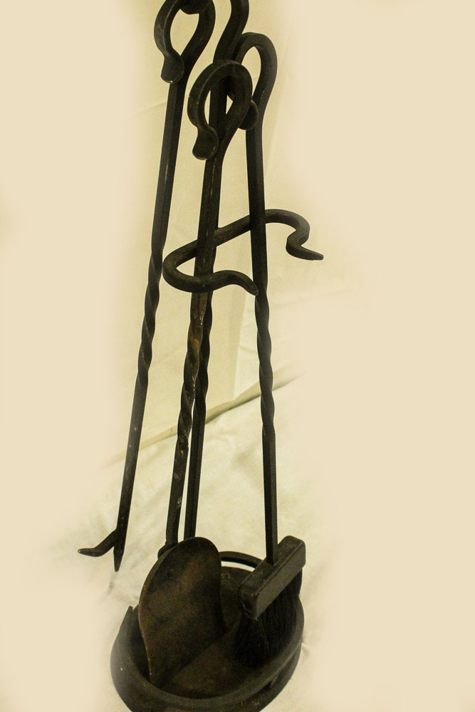 Set of Wrought Iron Fireplace Accessories EBTH