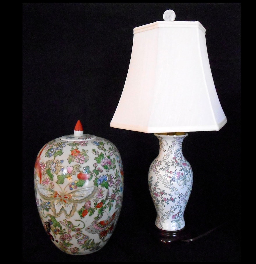 Asian Porcelain Lamp 109