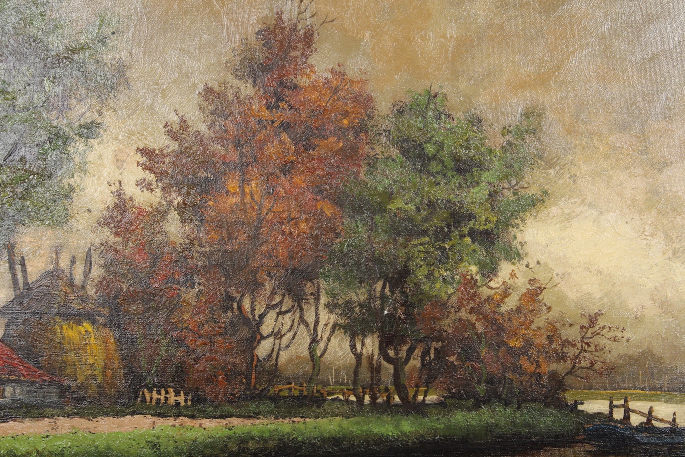 Village Auto Sales >> Frederick Burgy Oil on Canvas | EBTH Village Auto Sales >> Frederick Burgy Oil on Canvas | EBTH