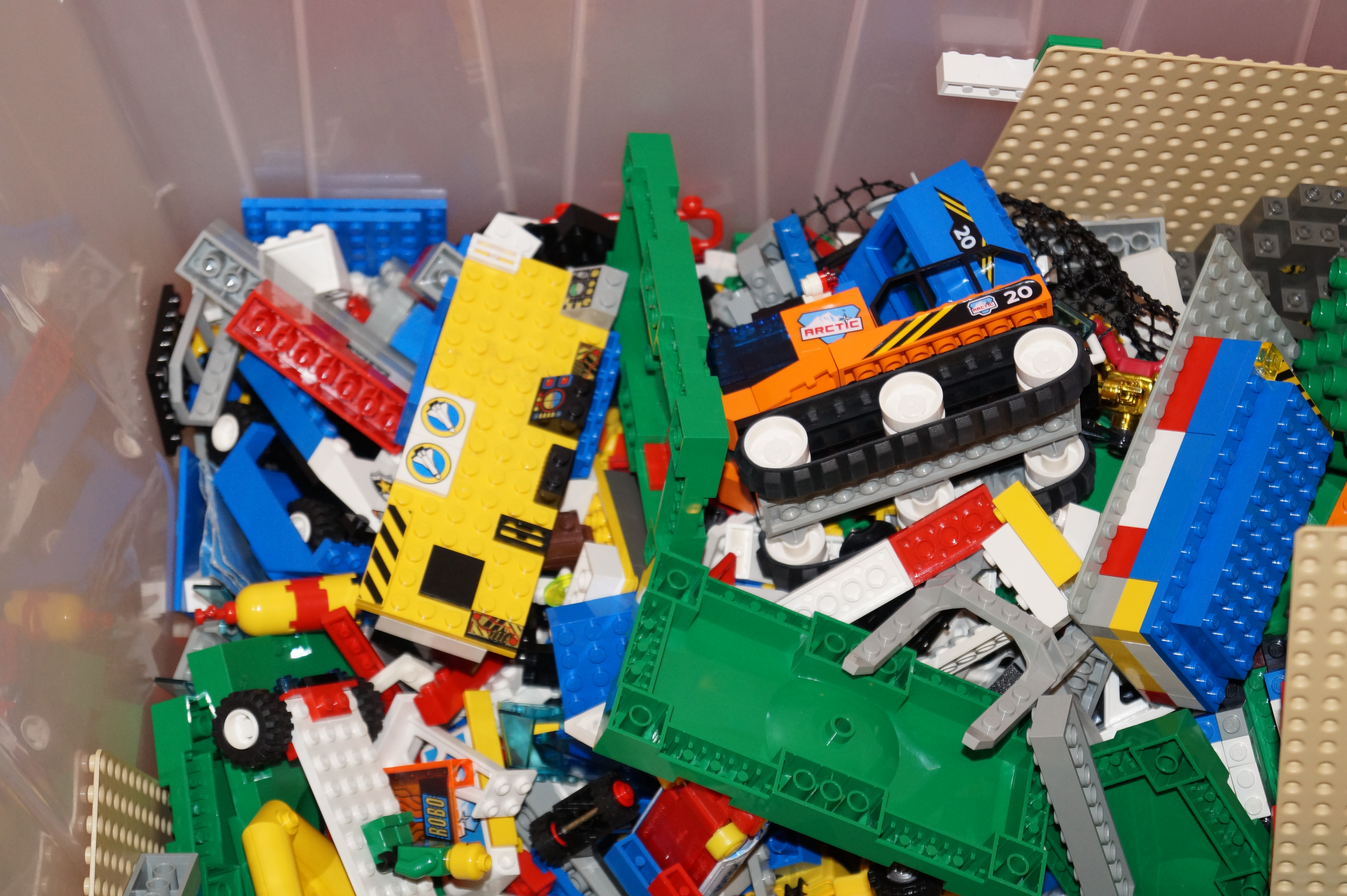 Bin of Lego Blocks and Pieces EBTH